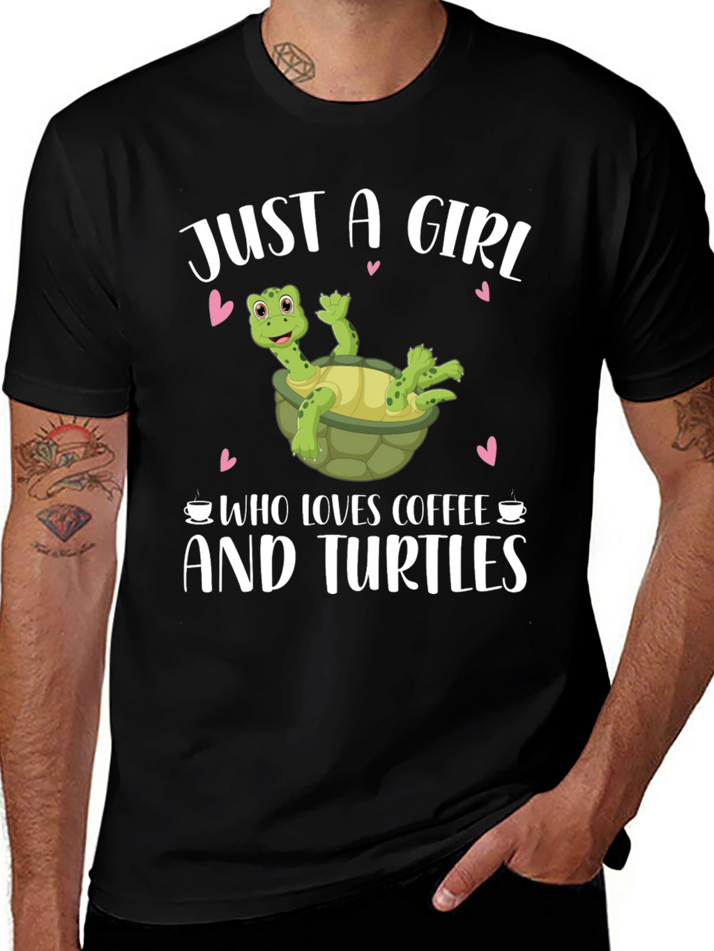 Just a Girl Who Loves Coffee and Turtles T-Shirt