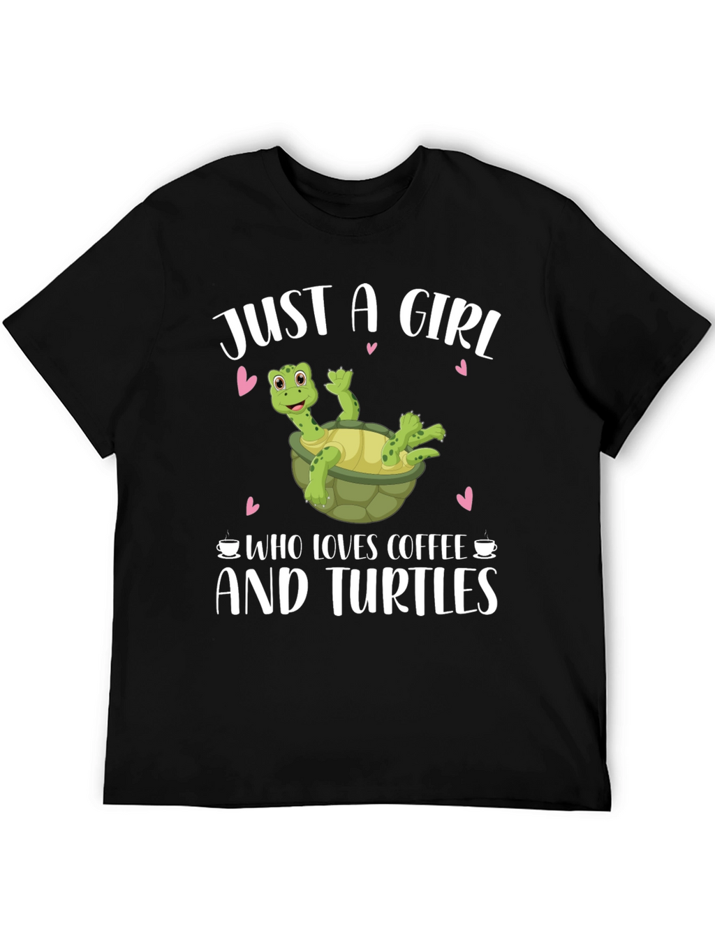 Just a Girl Who Loves Coffee and Turtles T-Shirt