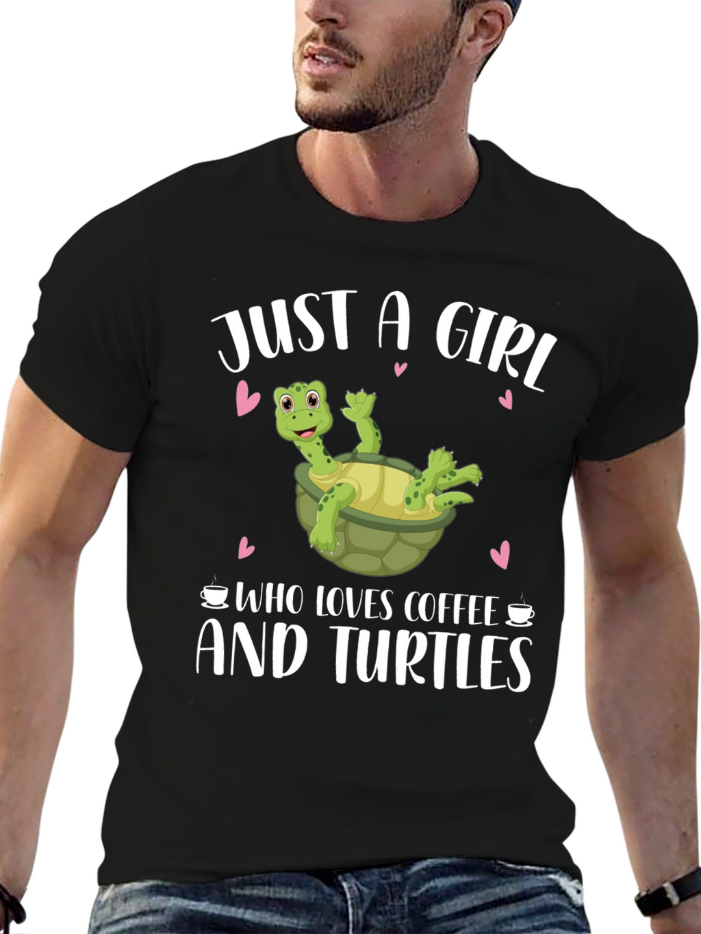 Just a Girl Who Loves Coffee and Turtles T-Shirt