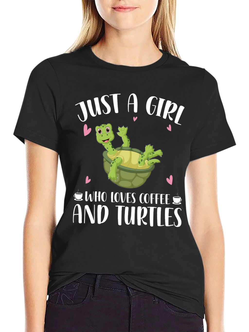 Just a Girl Who Loves Coffee and Turtles T-Shirt