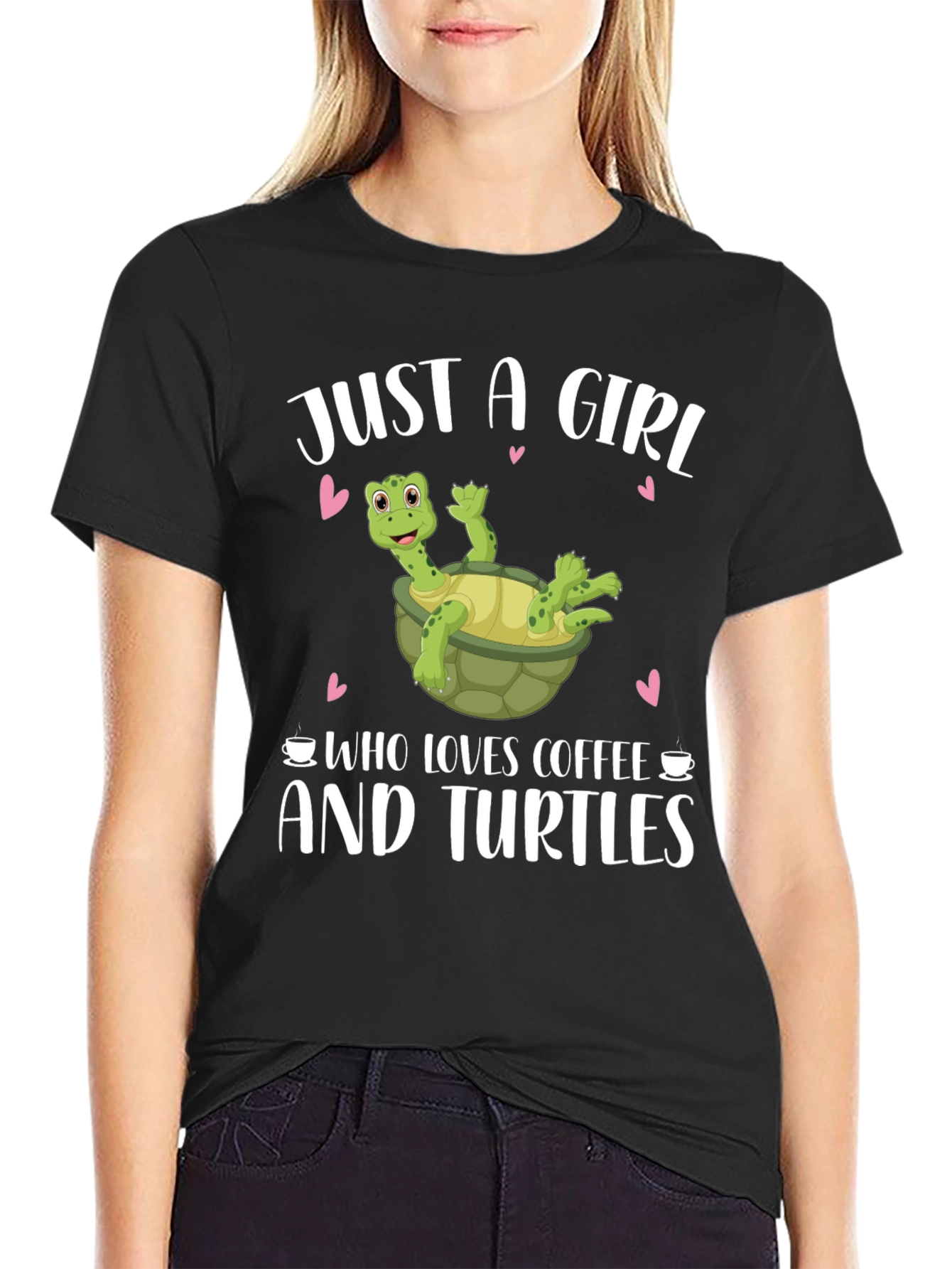 Just a Girl Who Loves Coffee and Turtles T-Shirt