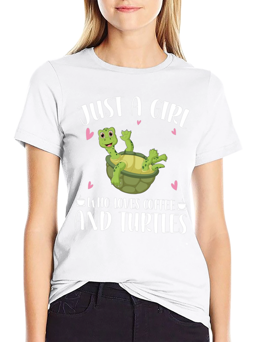 Just a Girl Who Loves Coffee and Turtles T-Shirt