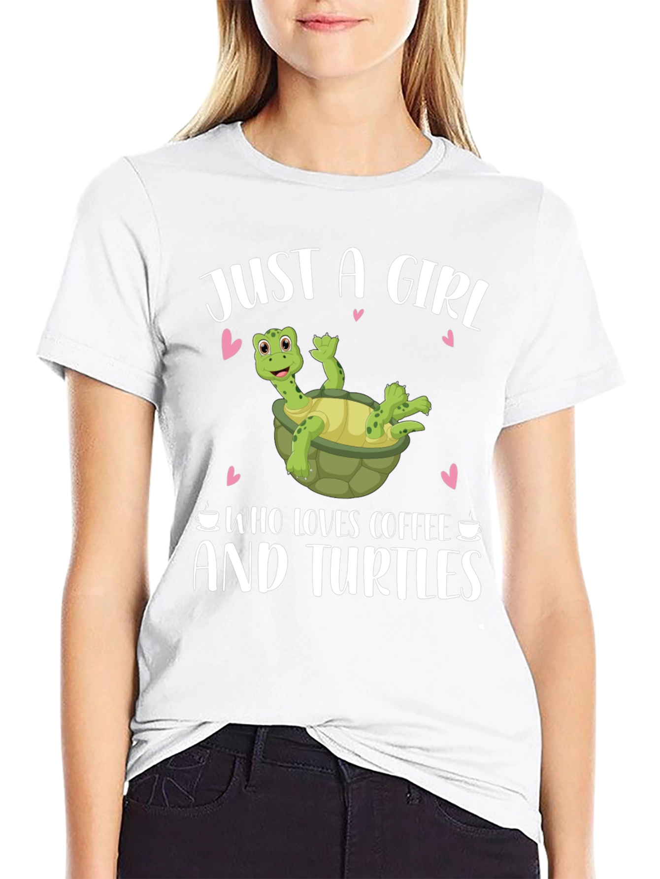 Just a Girl Who Loves Coffee and Turtles T-Shirt