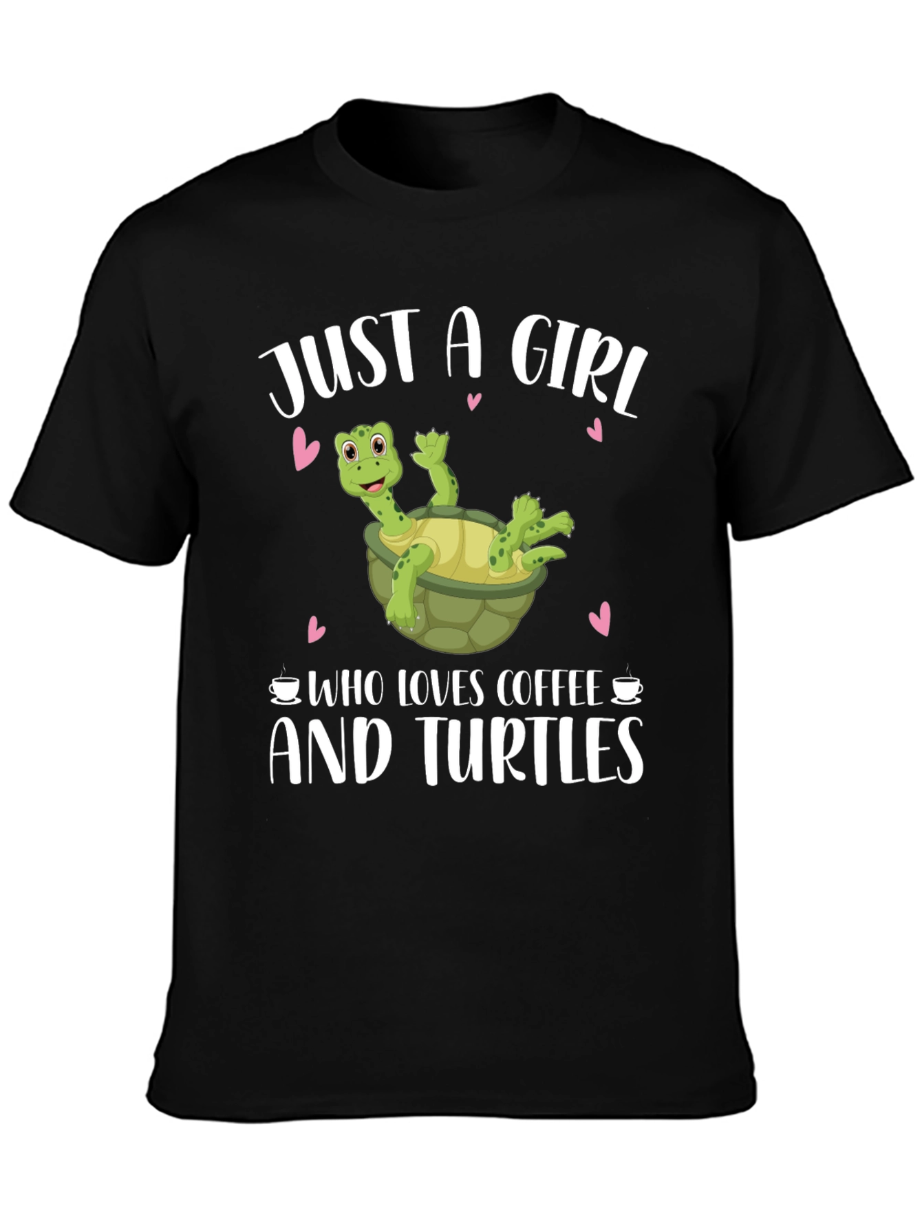 Just a Girl Who Loves Coffee and Turtles T-Shirt