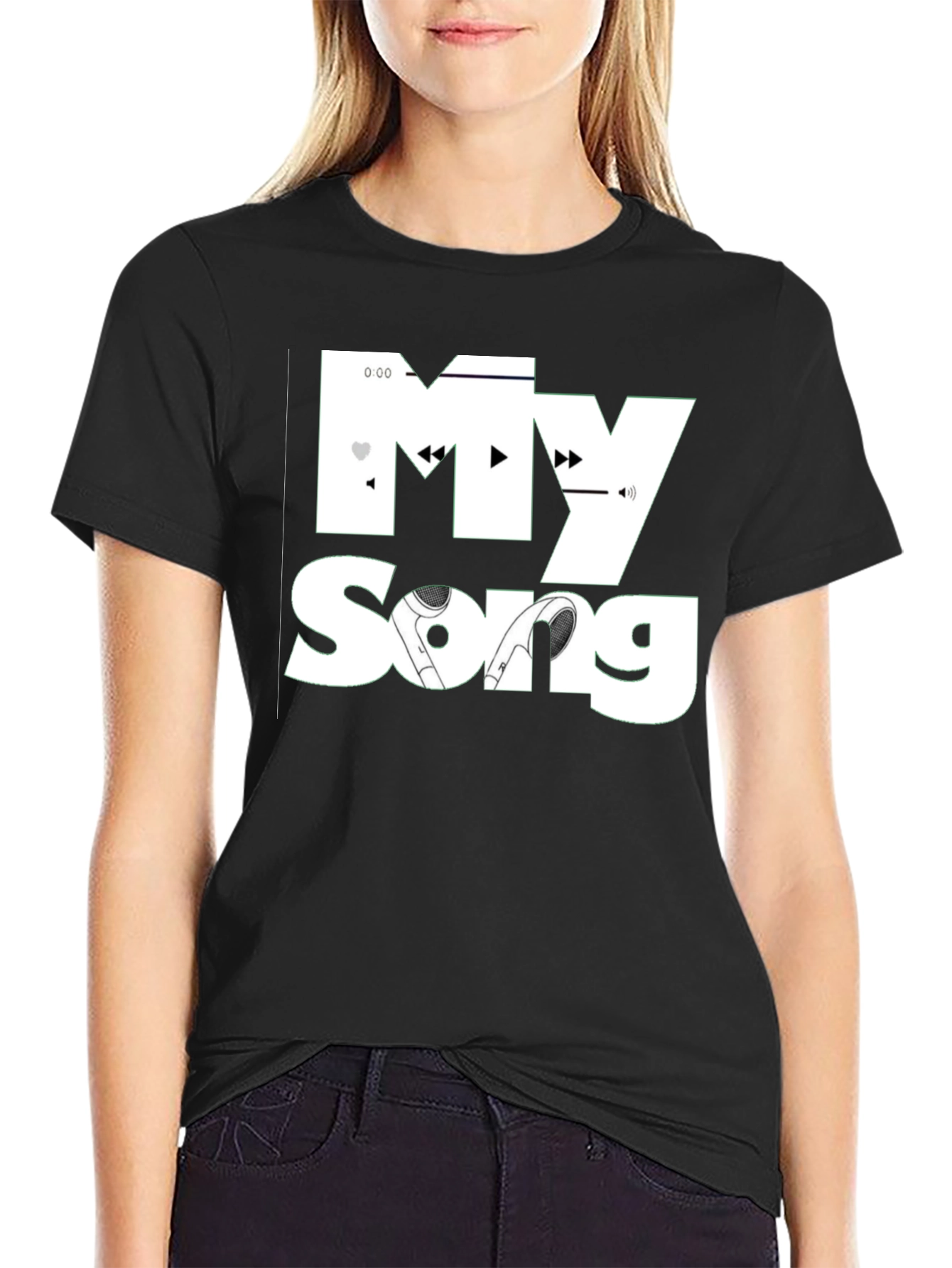 My Song Black T-Shirt - Music Lovers Tee