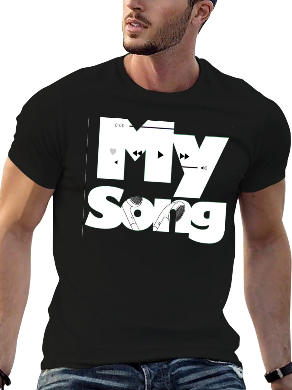 My Song Black T-Shirt - Music Lovers Tee