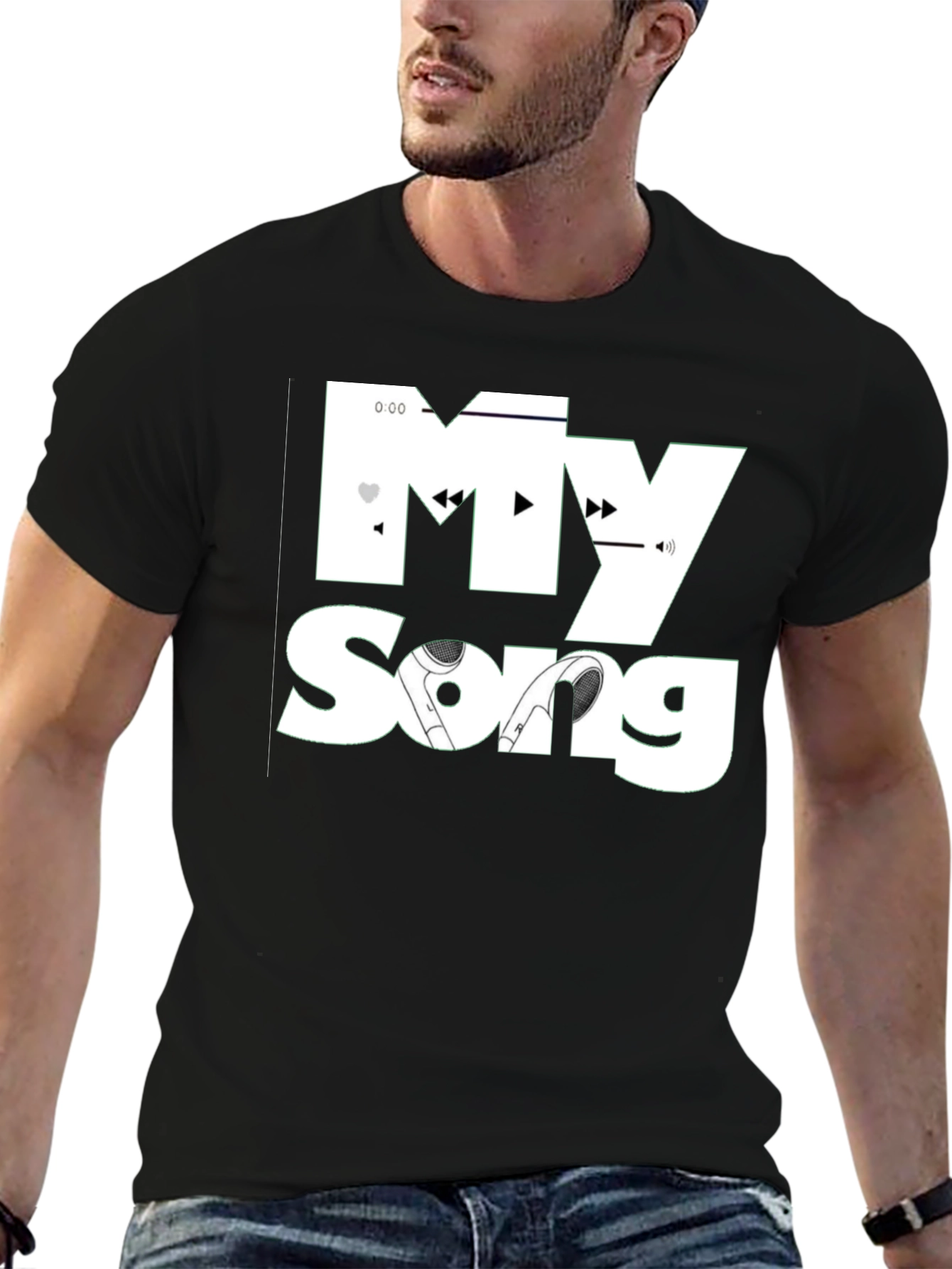 My Song Black T-Shirt - Music Lovers Tee