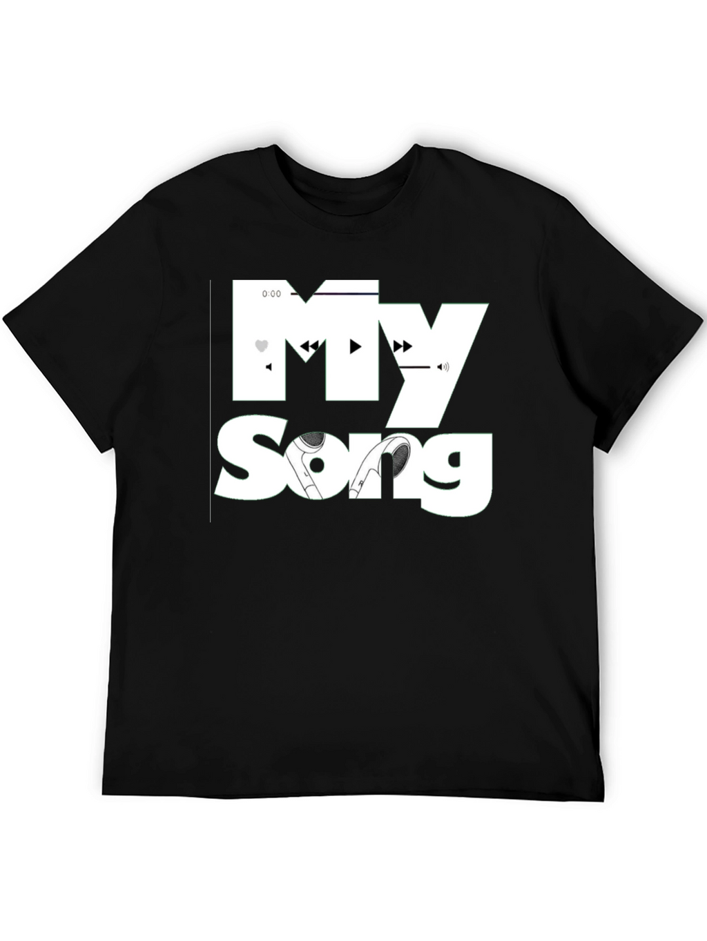 My Song Black T-Shirt - Music Lovers Tee