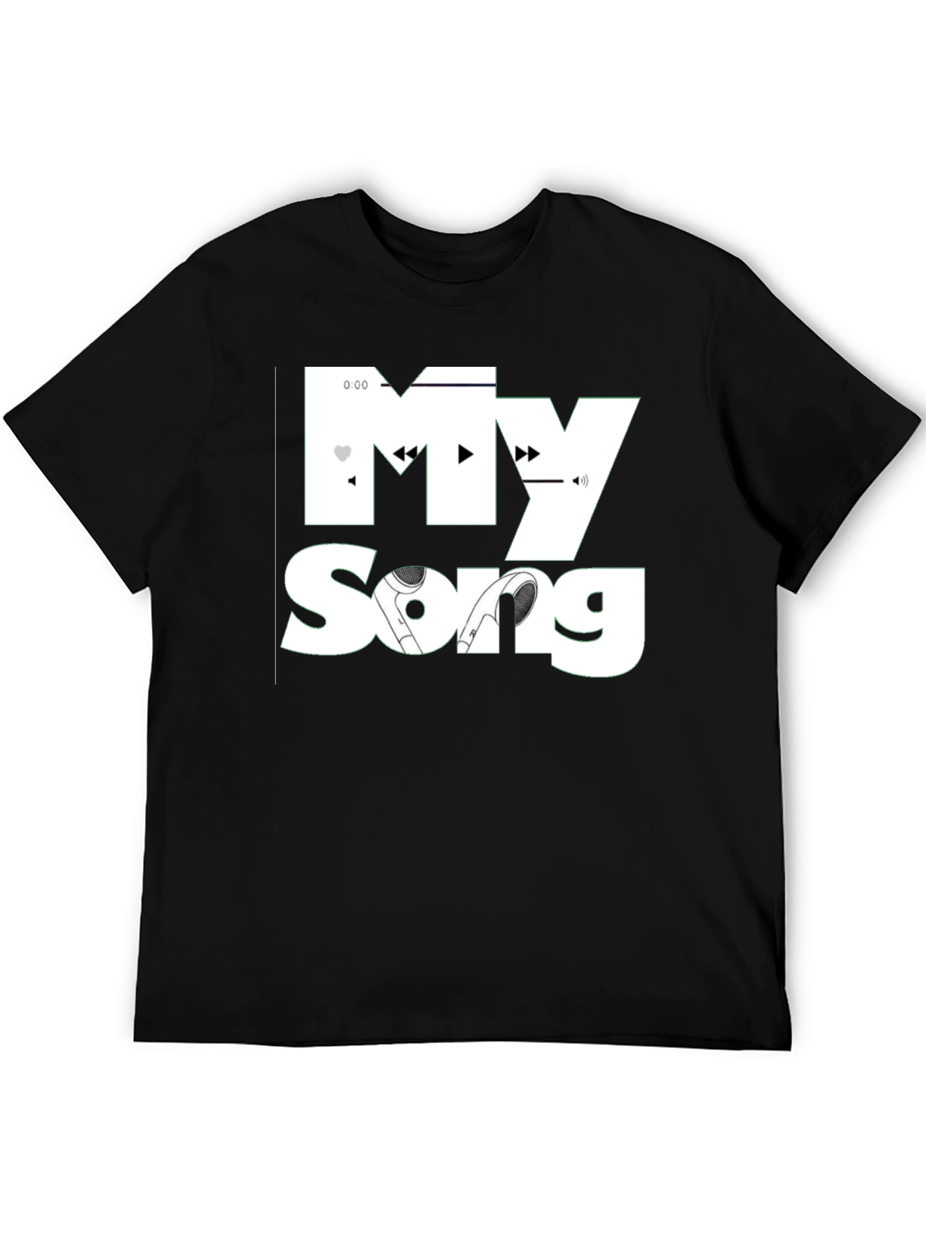 My Song Black T-Shirt - Music Lovers Tee