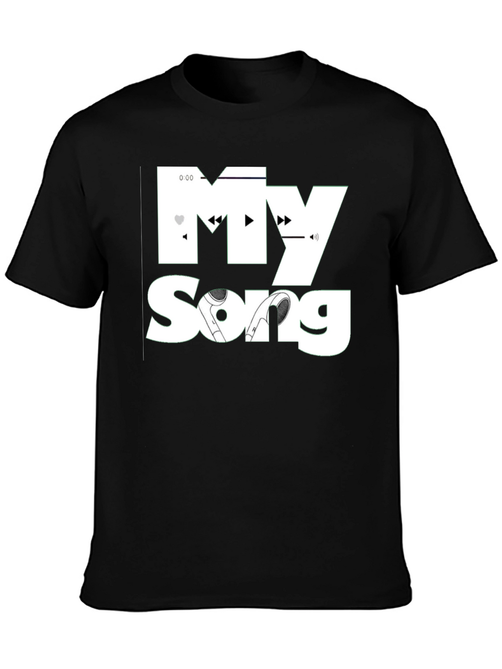 My Song Black T-Shirt - Music Lovers Tee