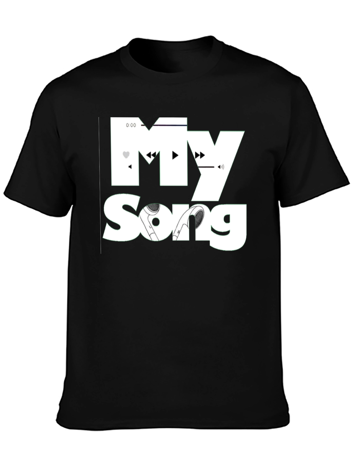 My Song Black T-Shirt - Music Lovers Tee