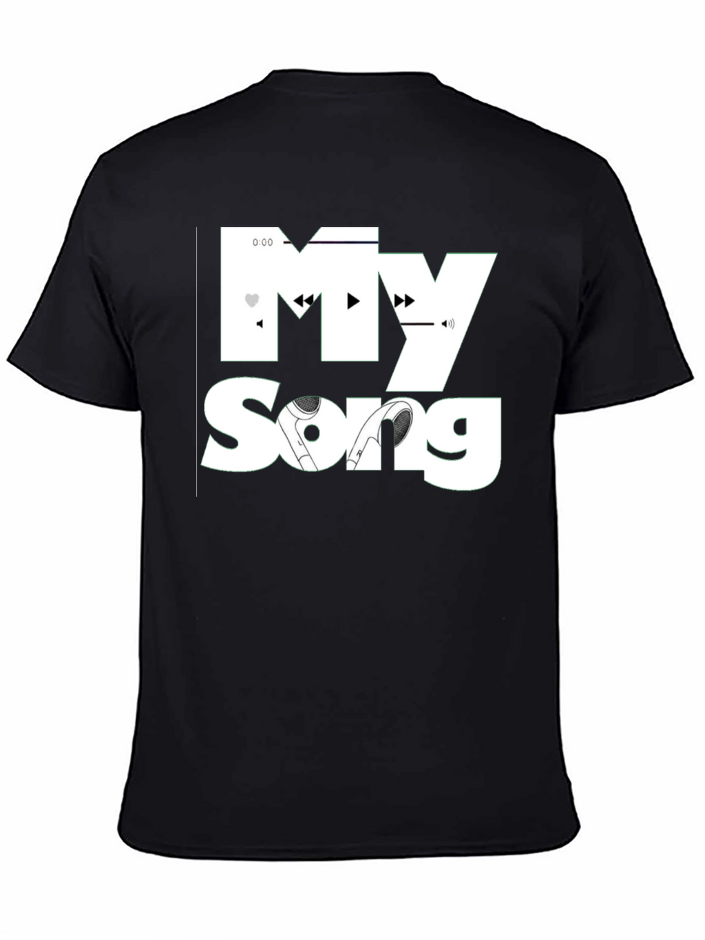 My Song Black T-Shirt - Music Lovers Tee