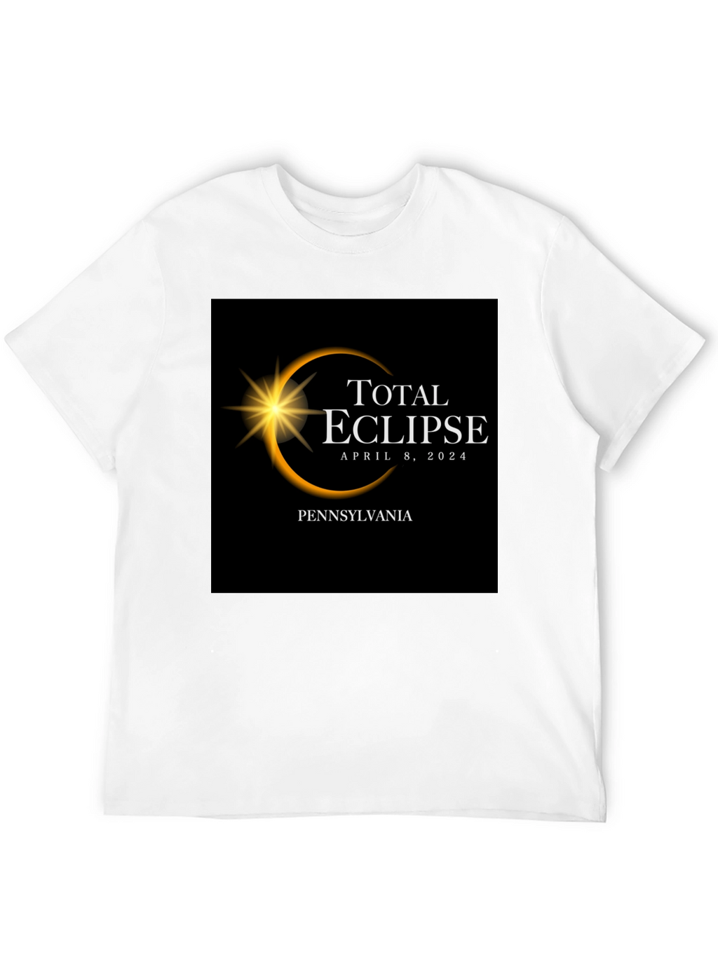 Total Eclipse April 8 2024 Pennsylvania T-Shirt