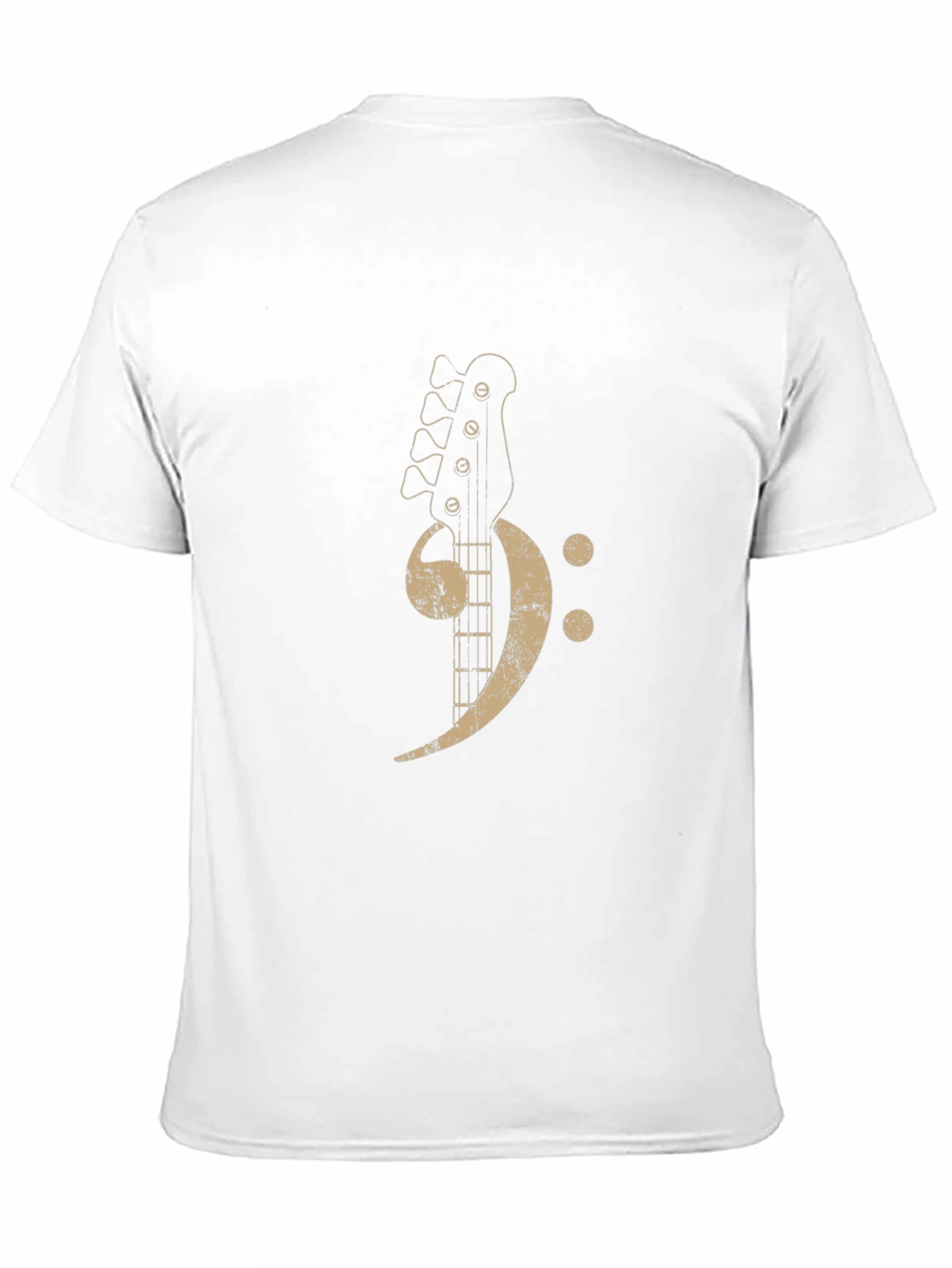 Bass Clef Guitar T-Shirt - Music Lovers Tee