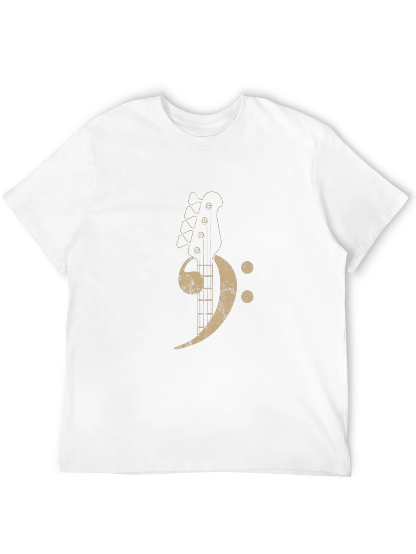 Bass Clef Guitar T-Shirt - Music Lovers Tee