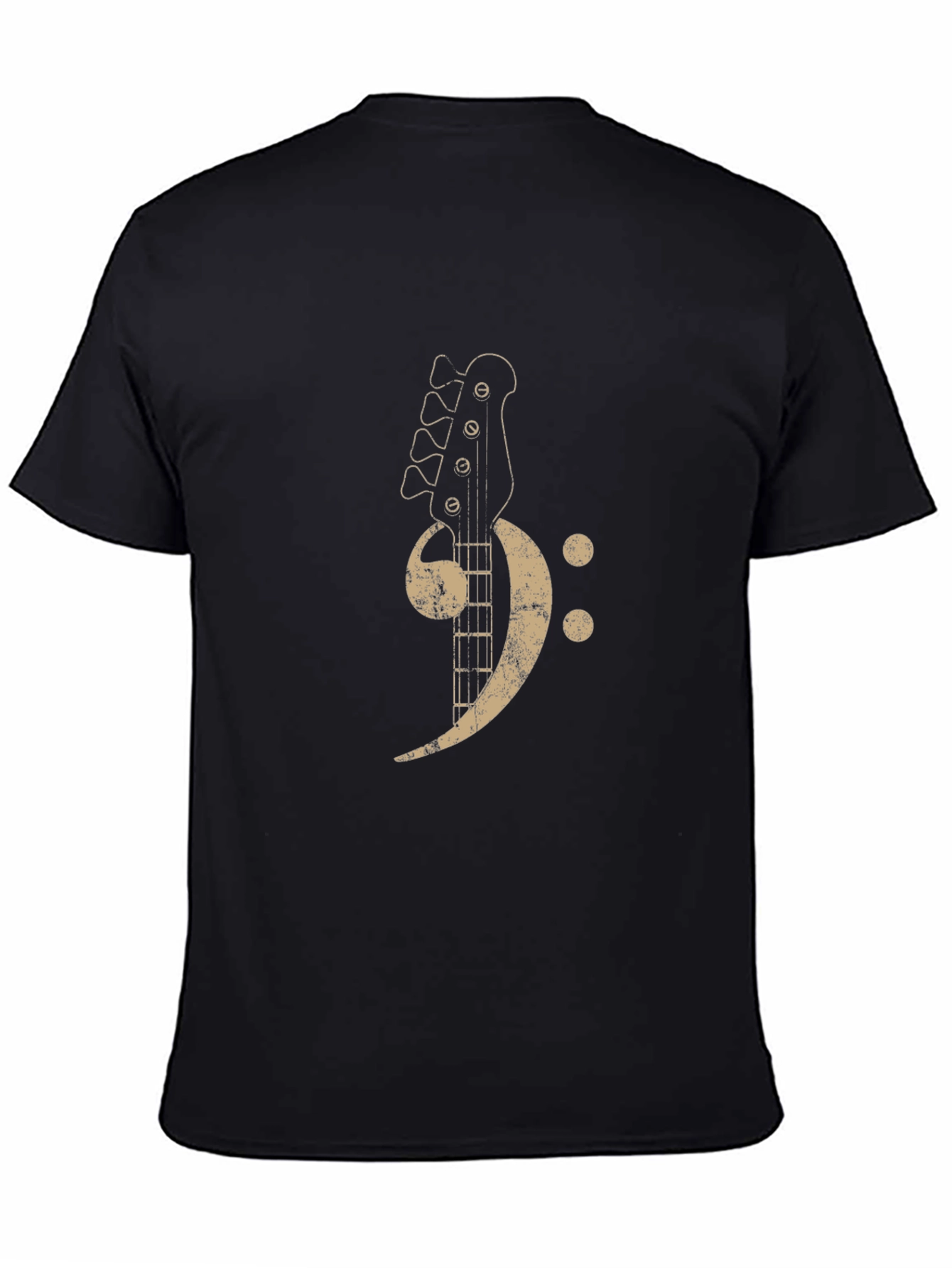 Bass Clef Guitar T-Shirt - Music Lovers Tee