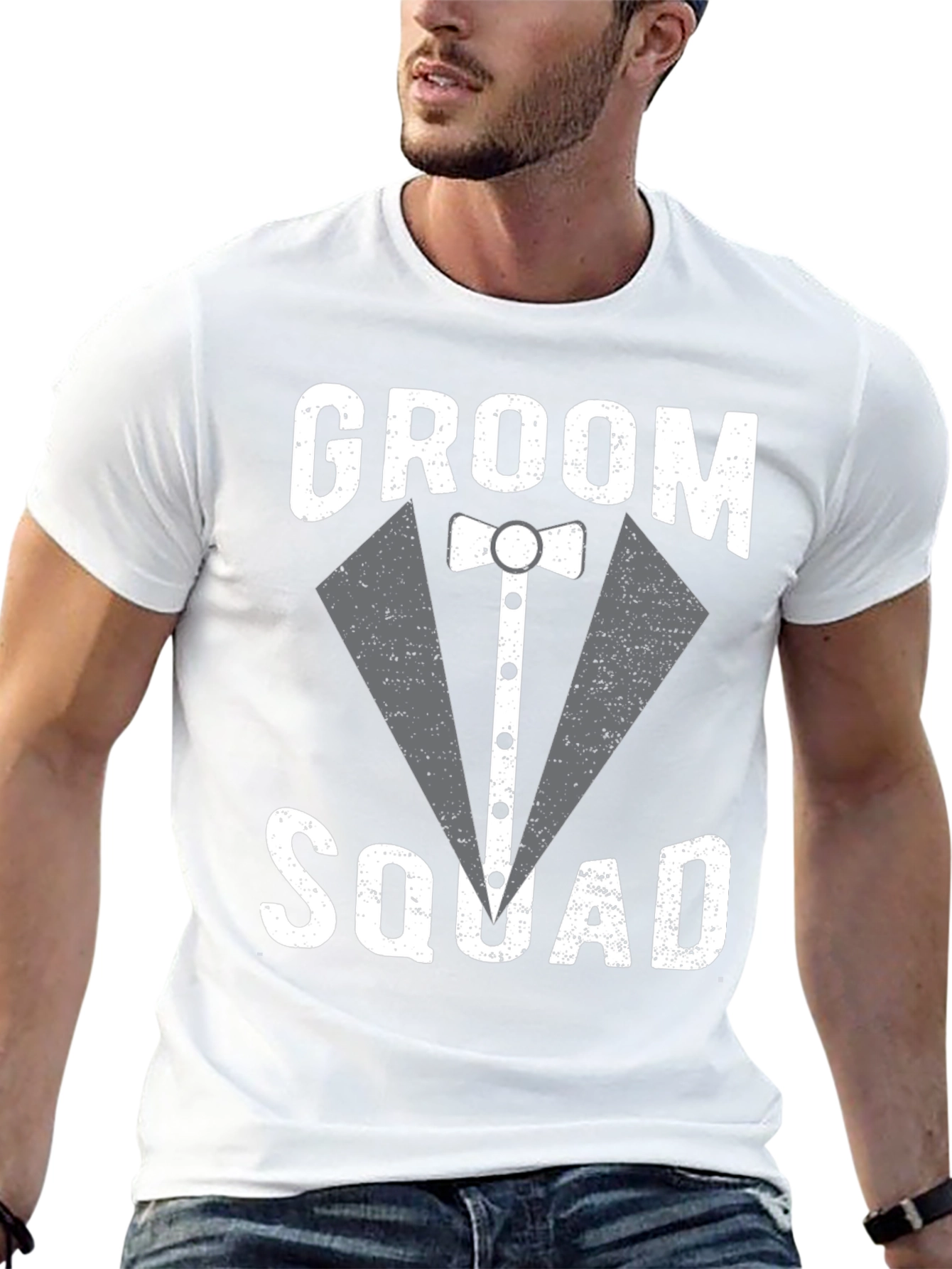 Groom Squad Tuxedo T-Shirt - Wedding Party Apparel
