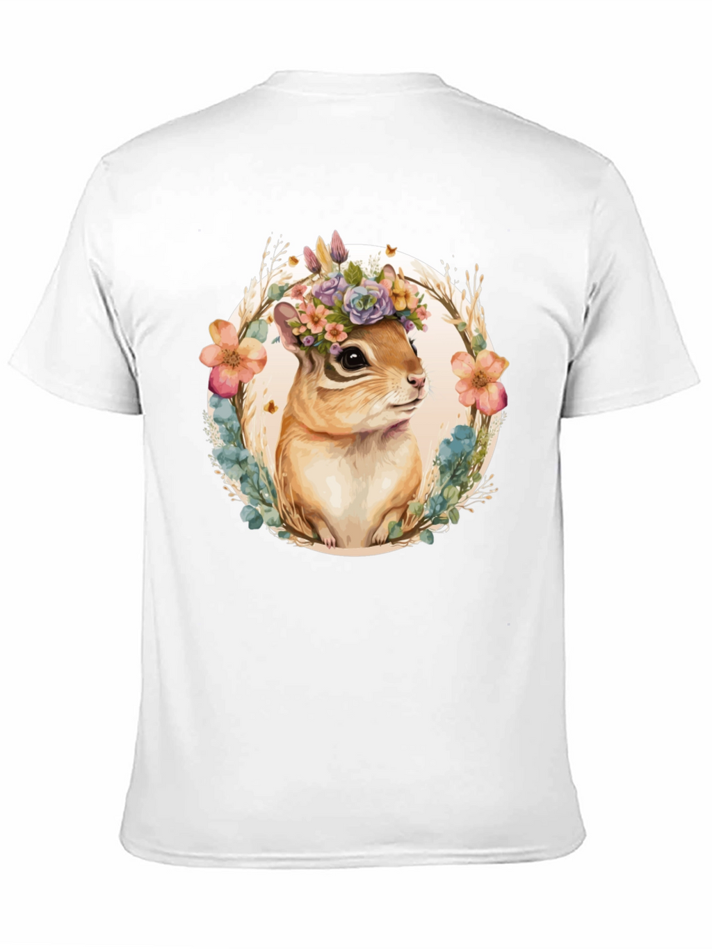 Floral Chipmunk Graphic Tee