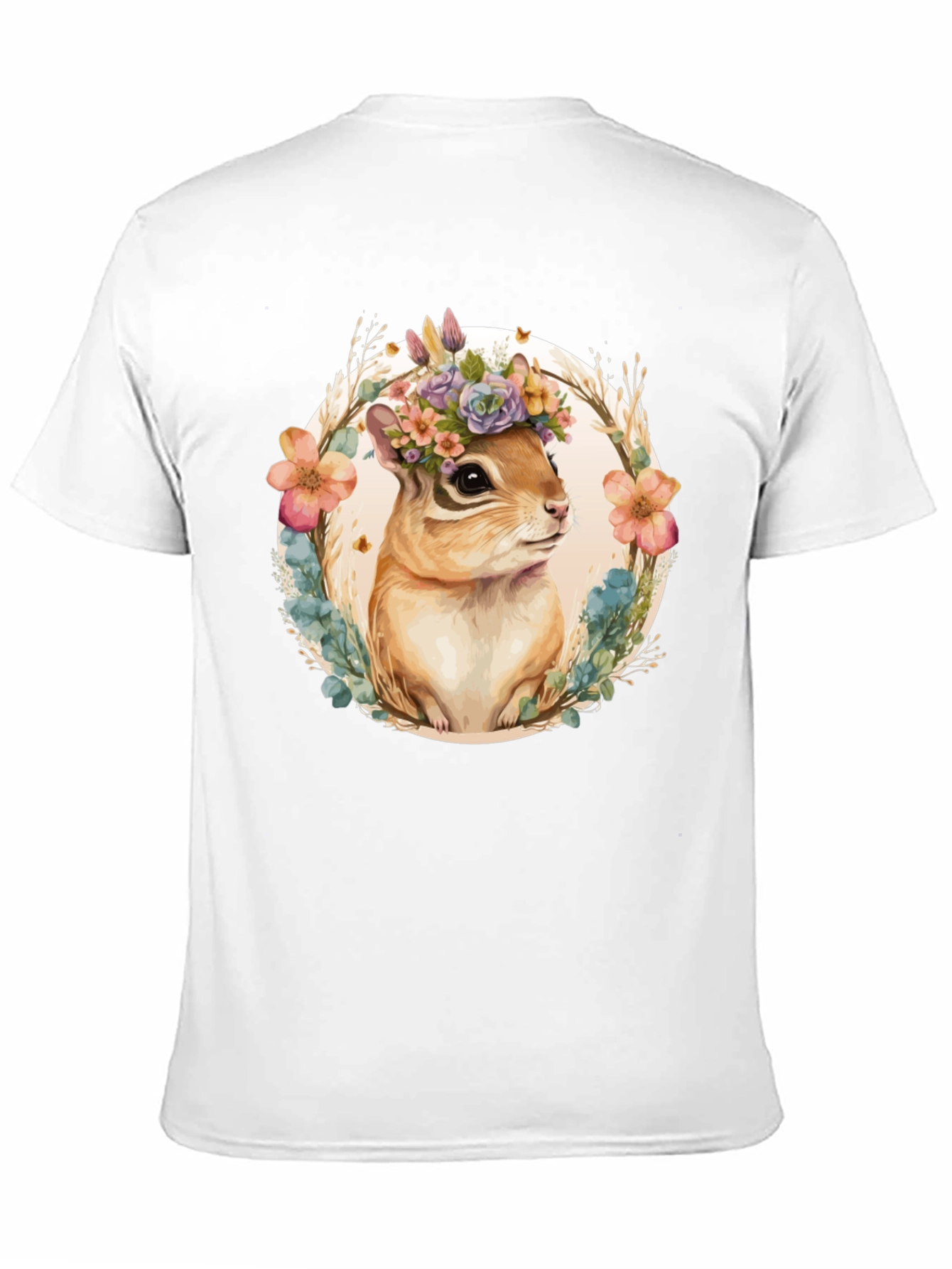 Floral Chipmunk Graphic Tee