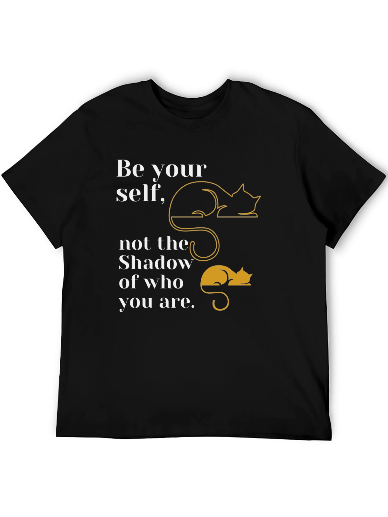 Be Yourself Cat Graphic T-Shirt
