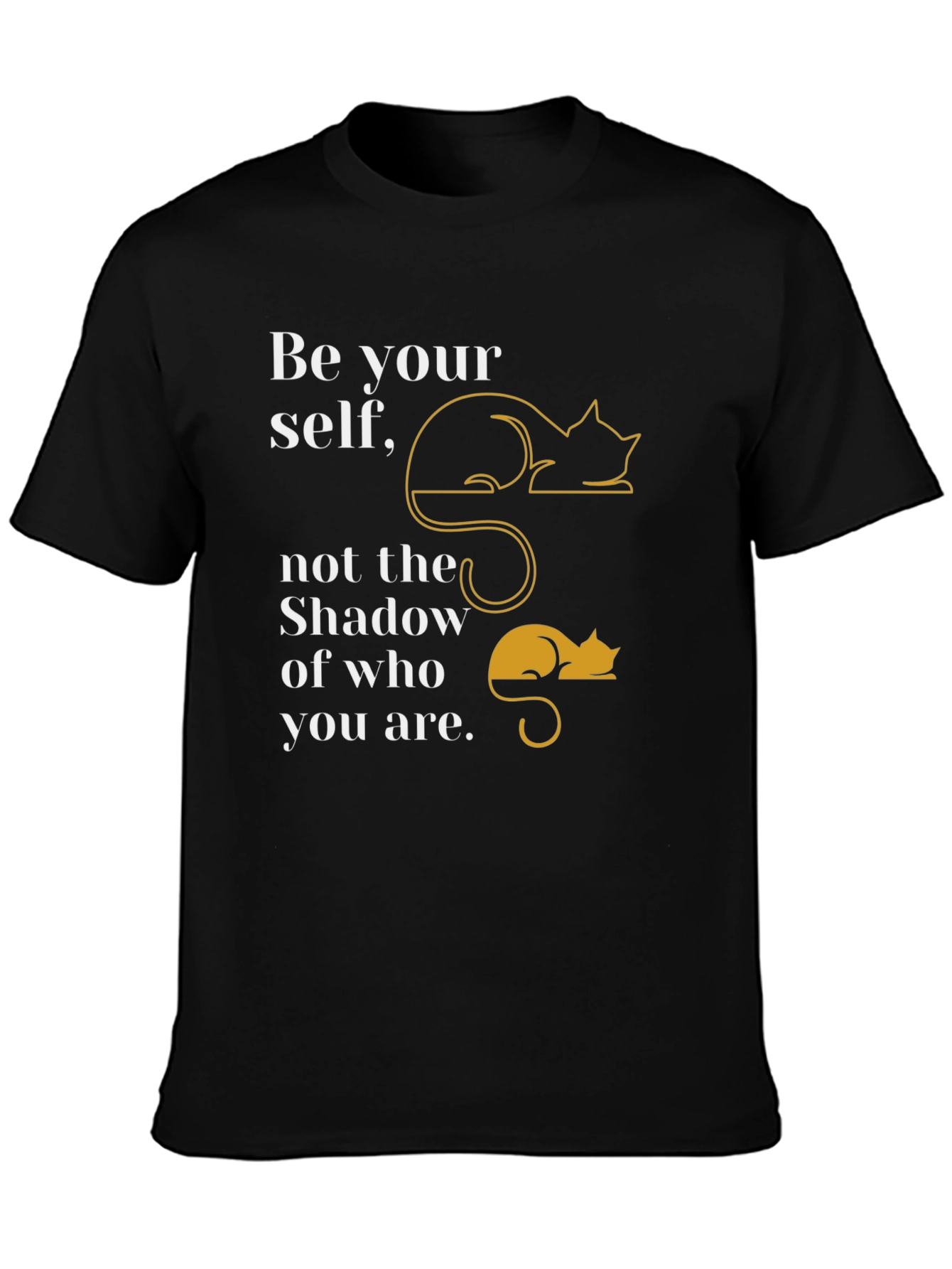 Be Yourself Cat Graphic T-Shirt