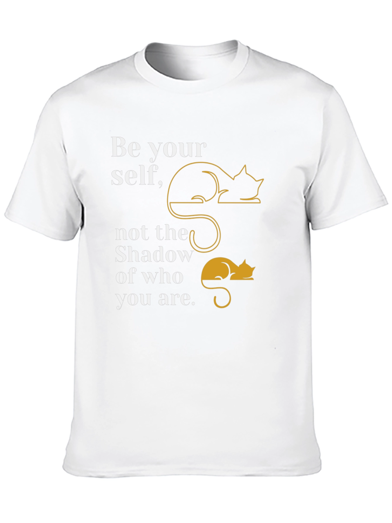 Be Yourself Cat Graphic T-Shirt