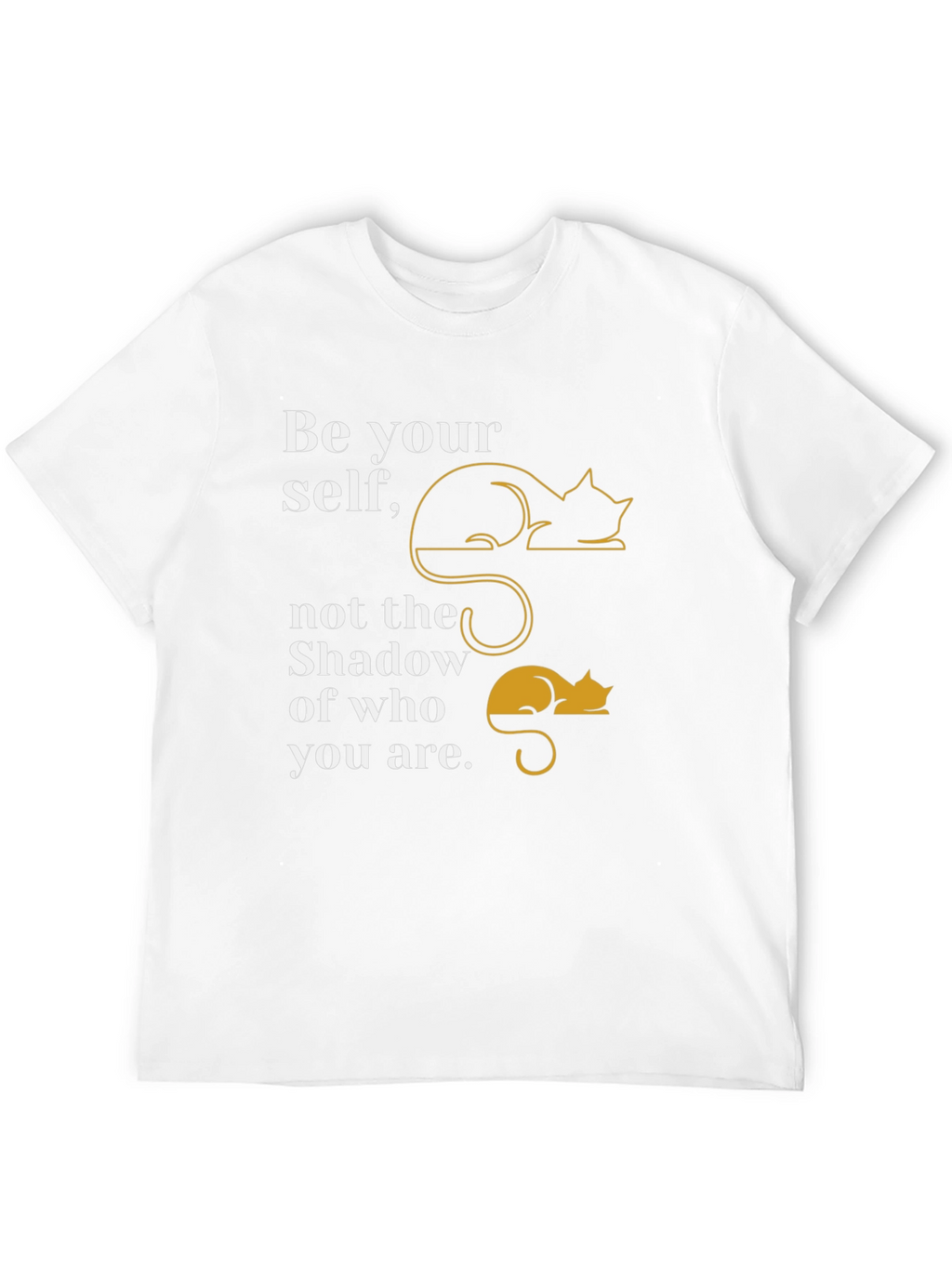 Be Yourself Cat Graphic T-Shirt
