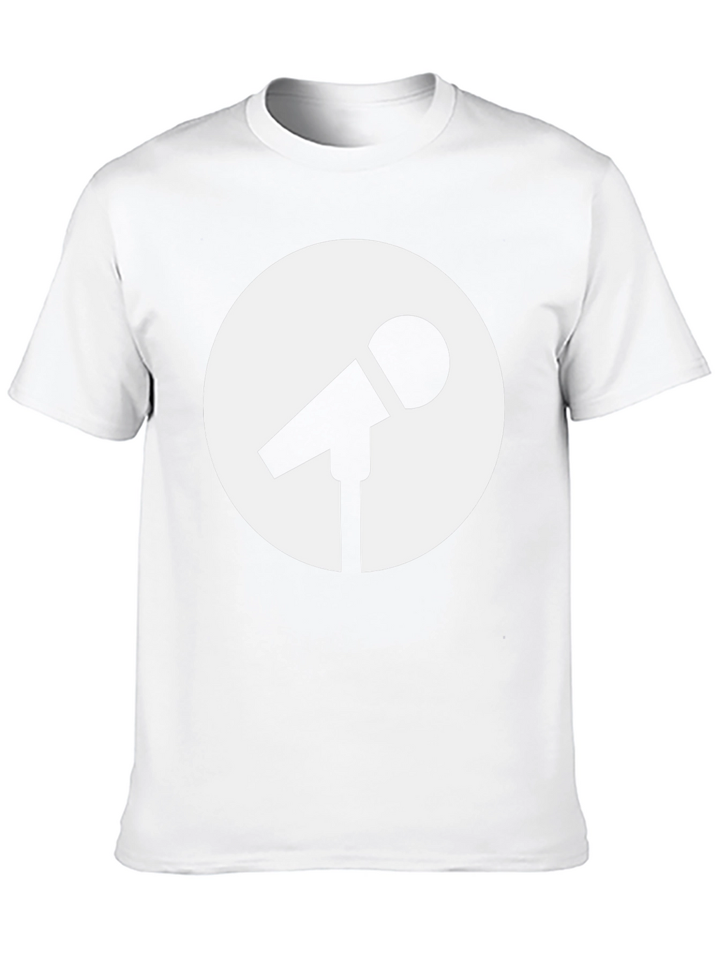 Mic Logo T-Shirt - Classic Black Crew Neck Tee