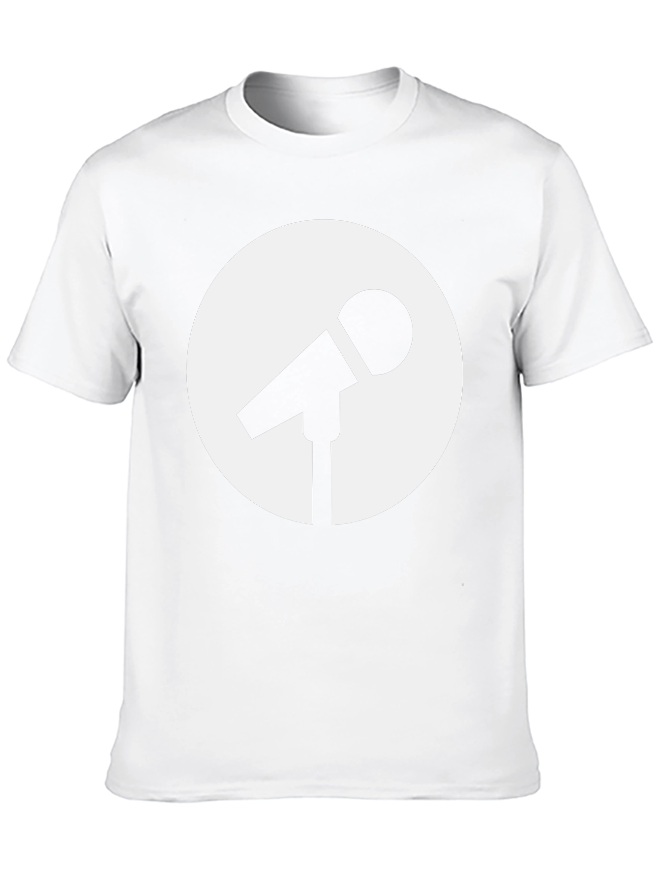 Mic Logo T-Shirt - Classic Black Crew Neck Tee