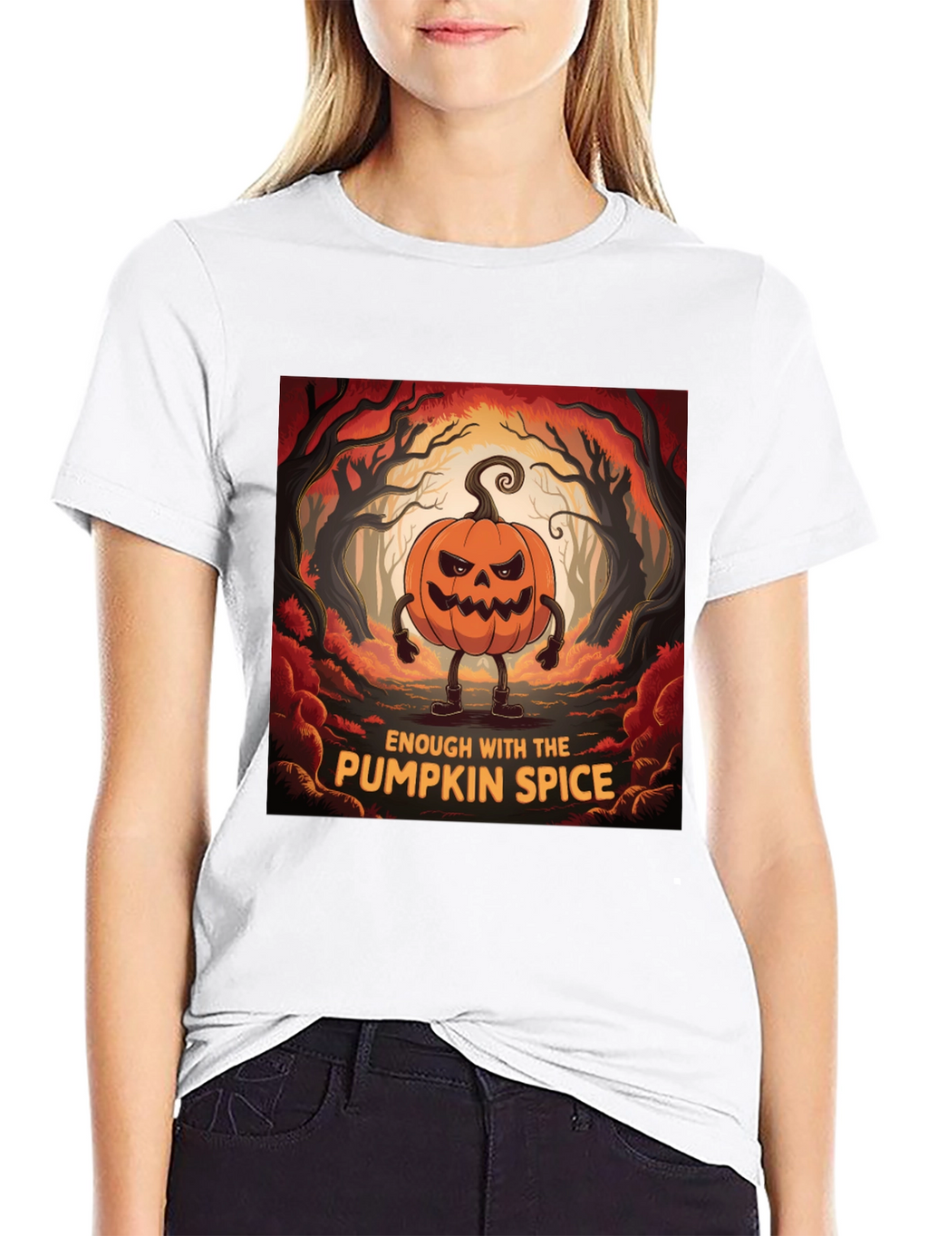 Enough With Pumpkin Spice Halloween T-Shirt