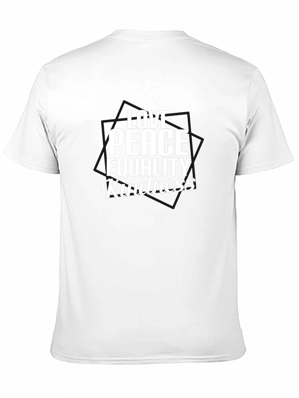 Love Peace Equality Kindness Tee - Black