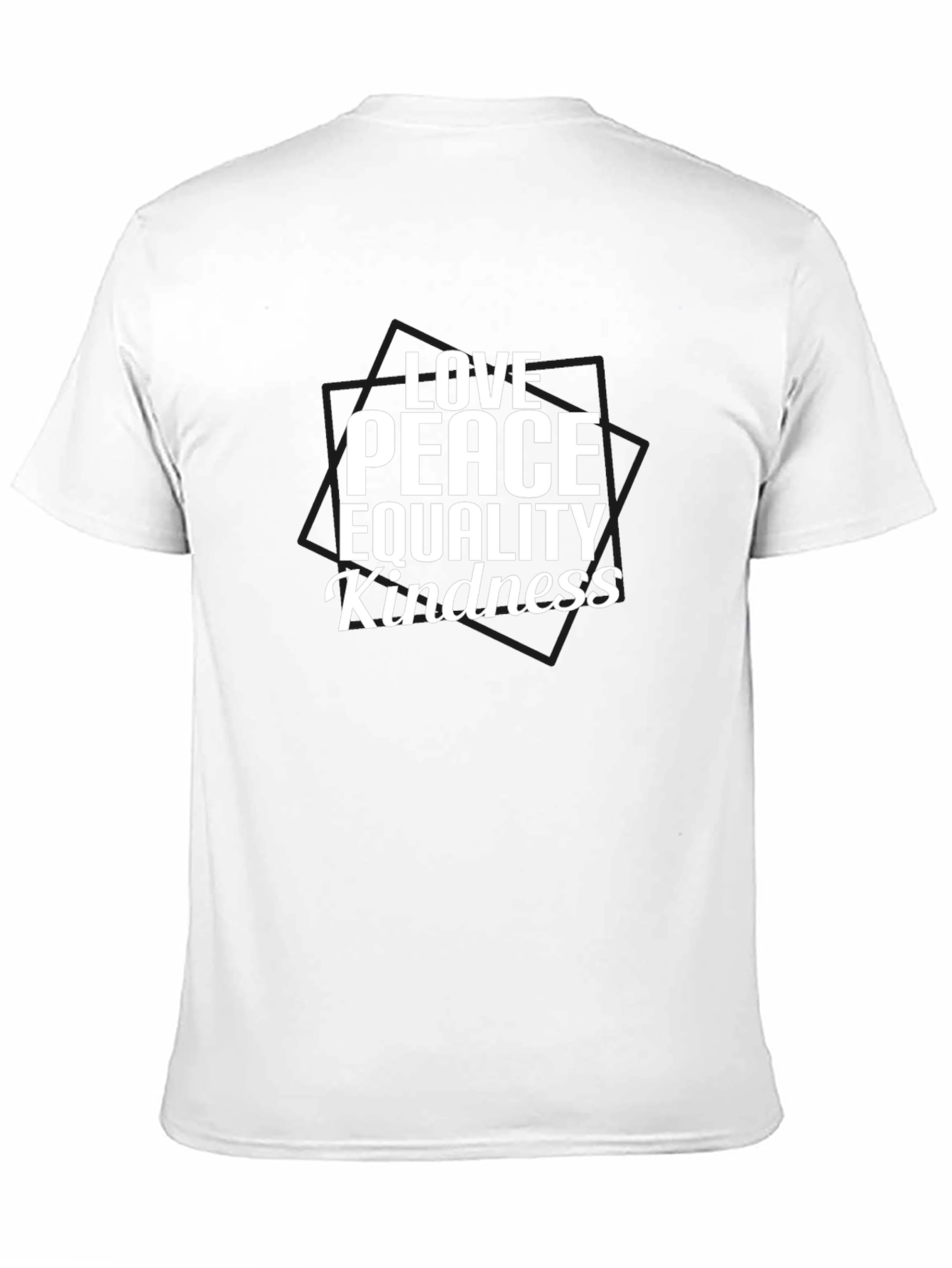 Love Peace Equality Kindness Tee - Black