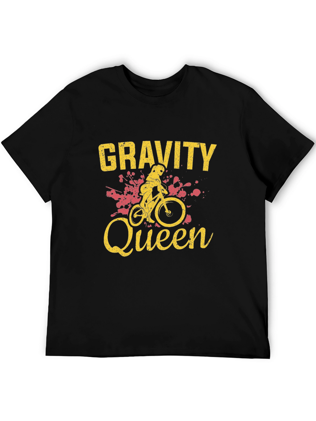 Gravity Queen Black T-Shirt - Mountain Biker