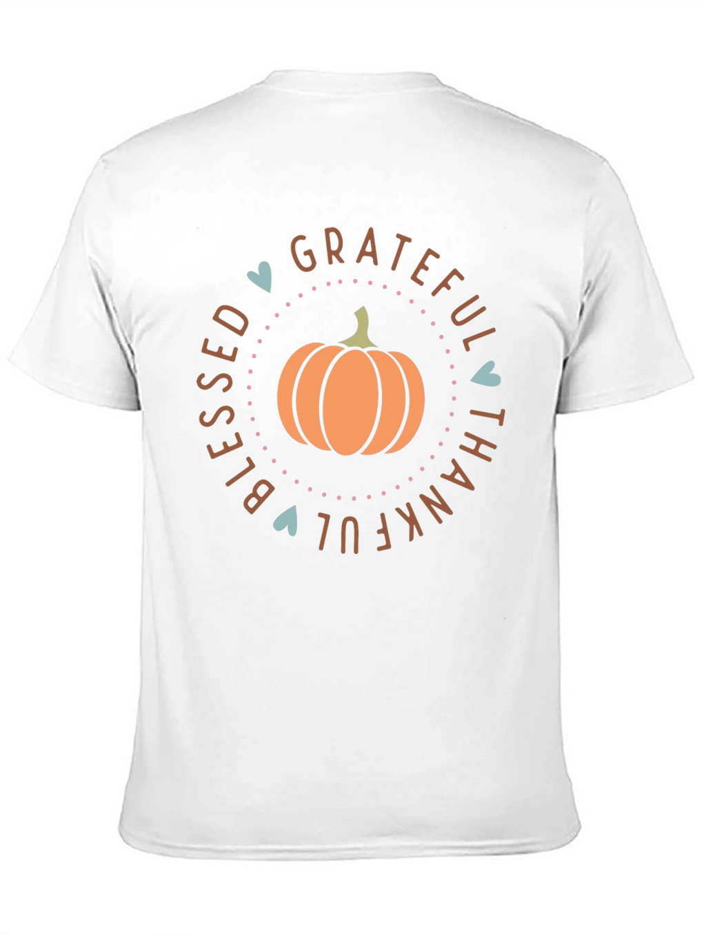 Grateful Blessed Thankful Pumpkin T-Shirt