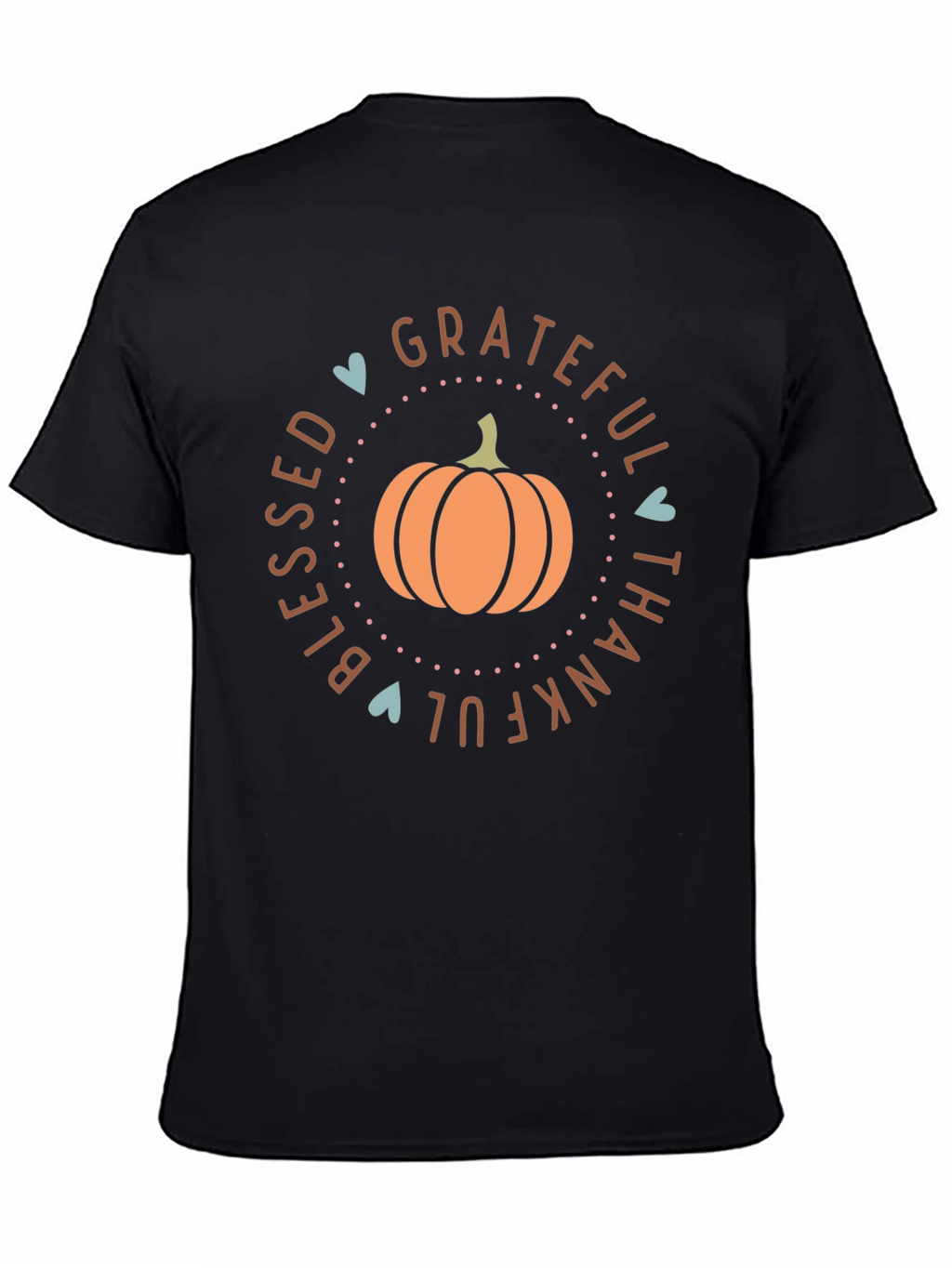 Grateful Blessed Thankful Pumpkin T-Shirt