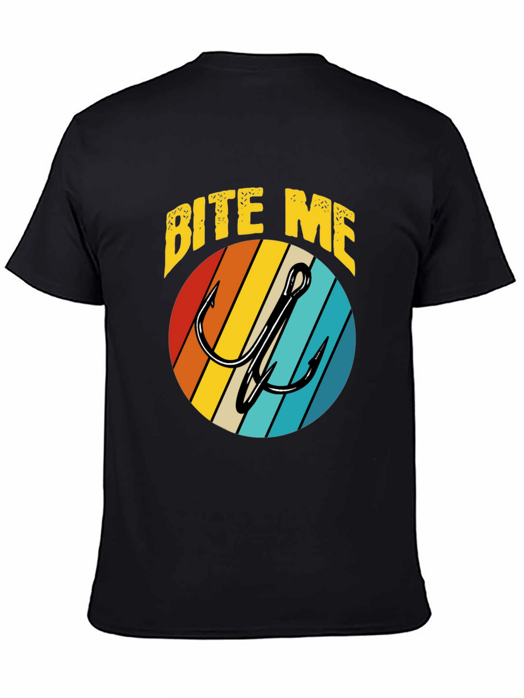 Bite Me Fishing Hook Retro T-Shirt