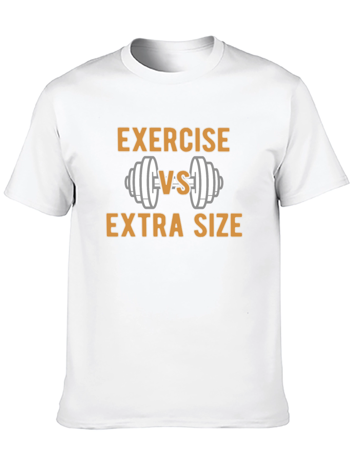 Exercise vs Extra Size Black Graphic T-Shirt