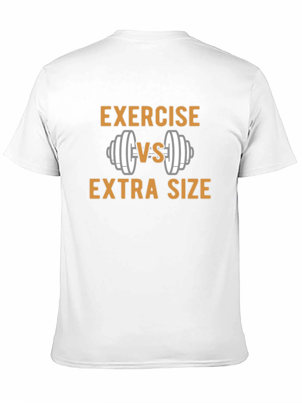 Exercise vs Extra Size Black Graphic T-Shirt