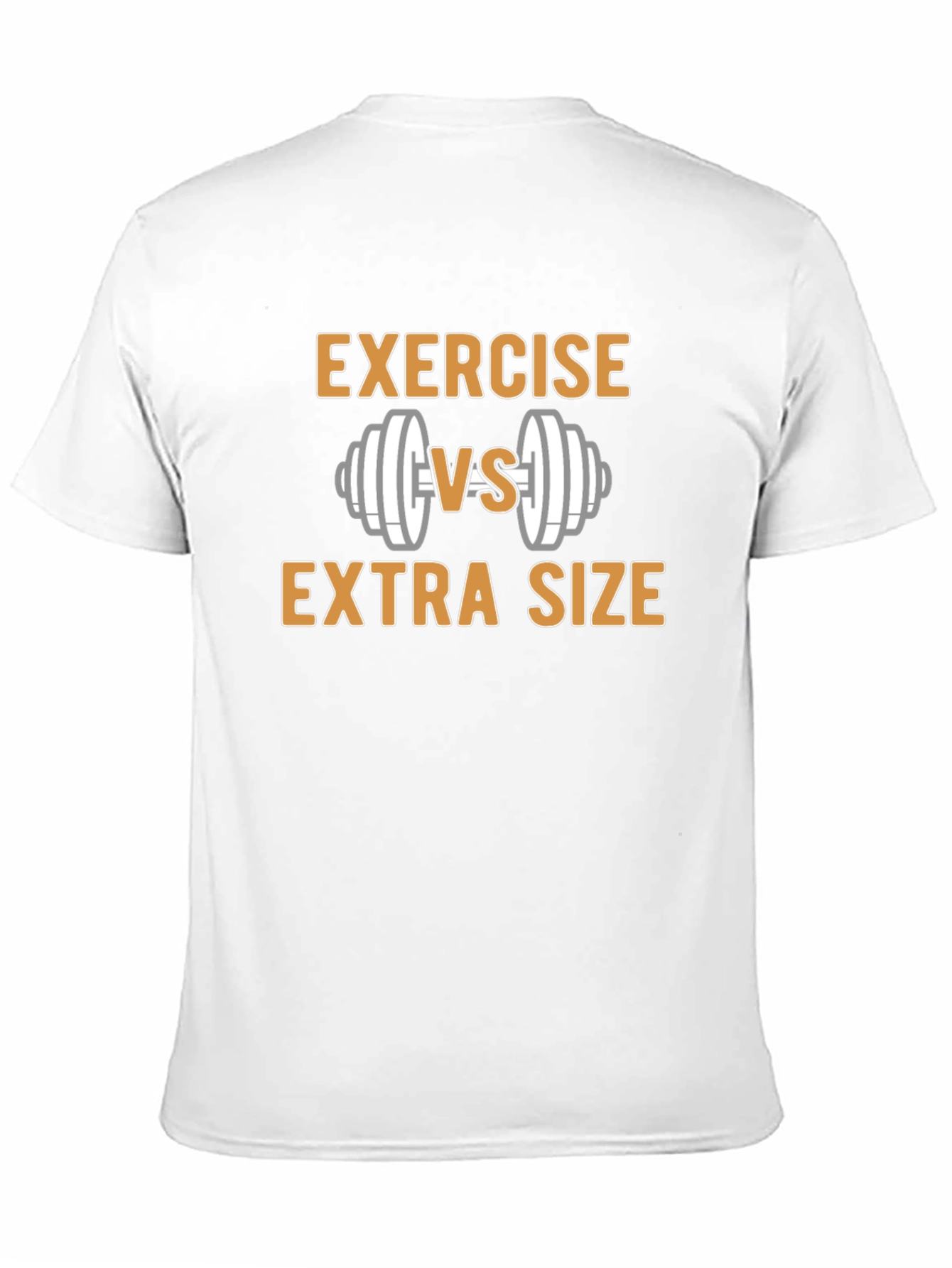 Exercise vs Extra Size Black Graphic T-Shirt