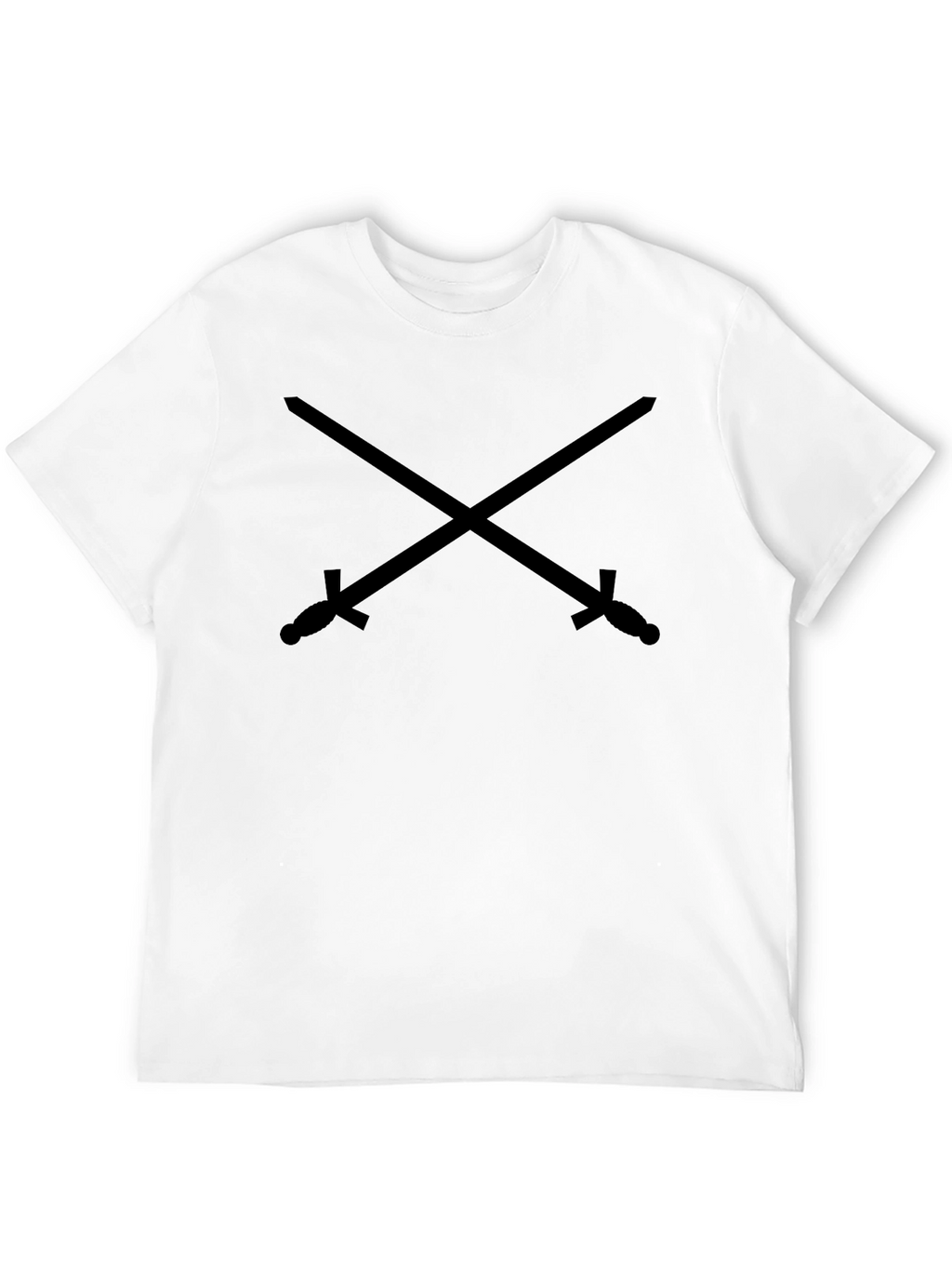 Crossed Swords Graphic Black T-Shirt