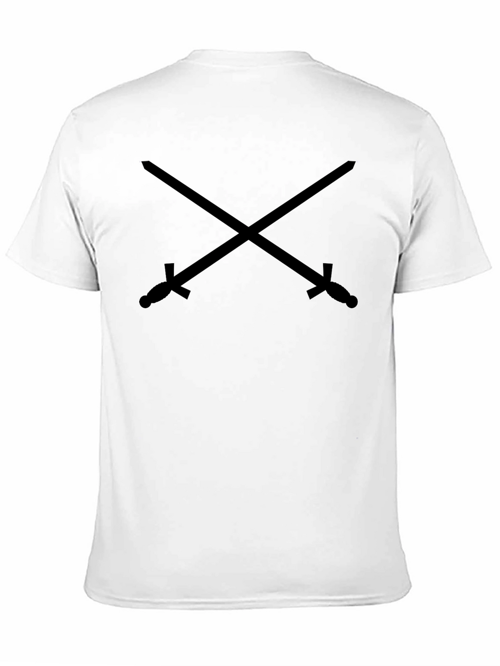 Crossed Swords Graphic Black T-Shirt