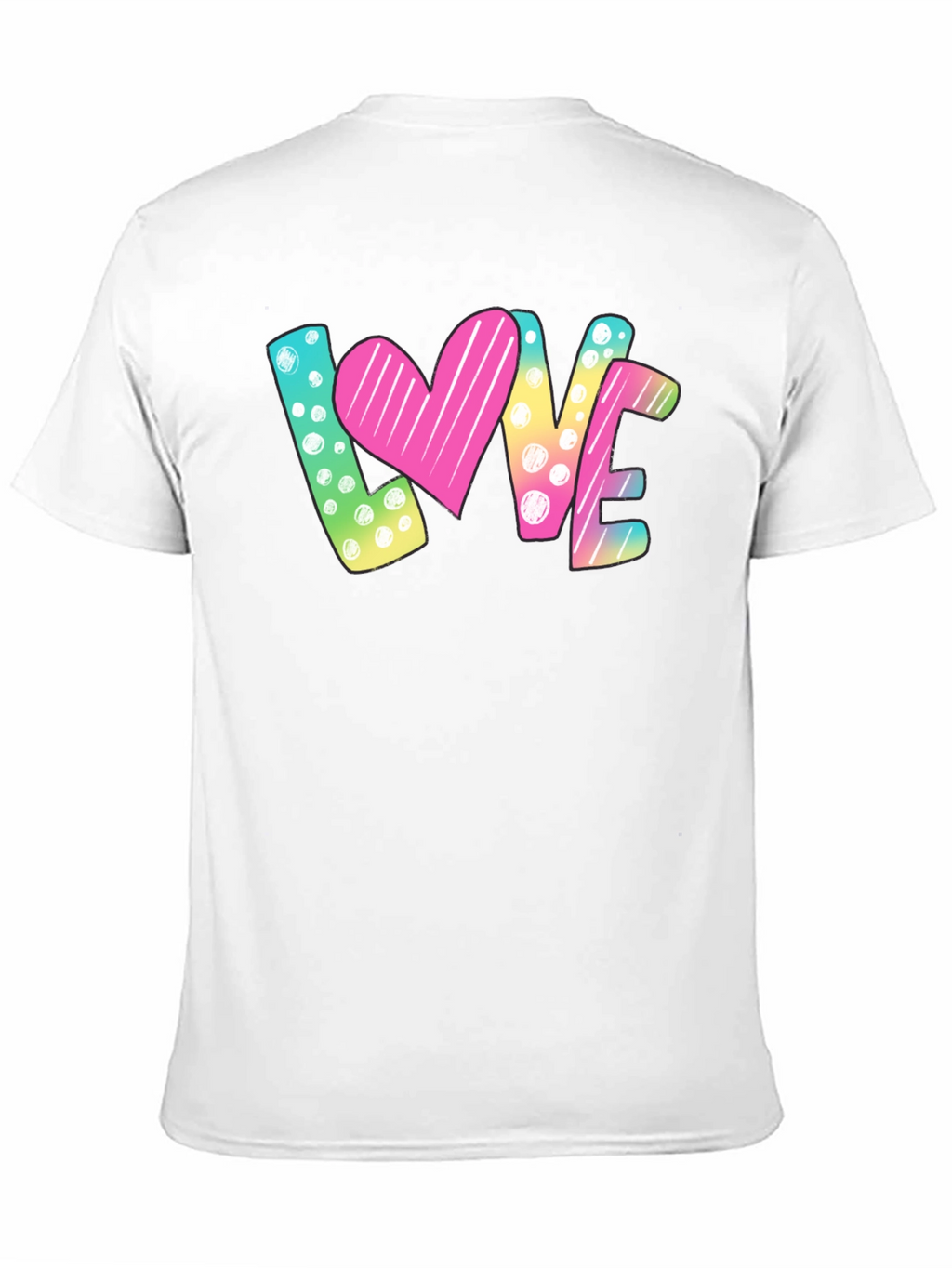 Love Graphic Print Black T-Shirt
