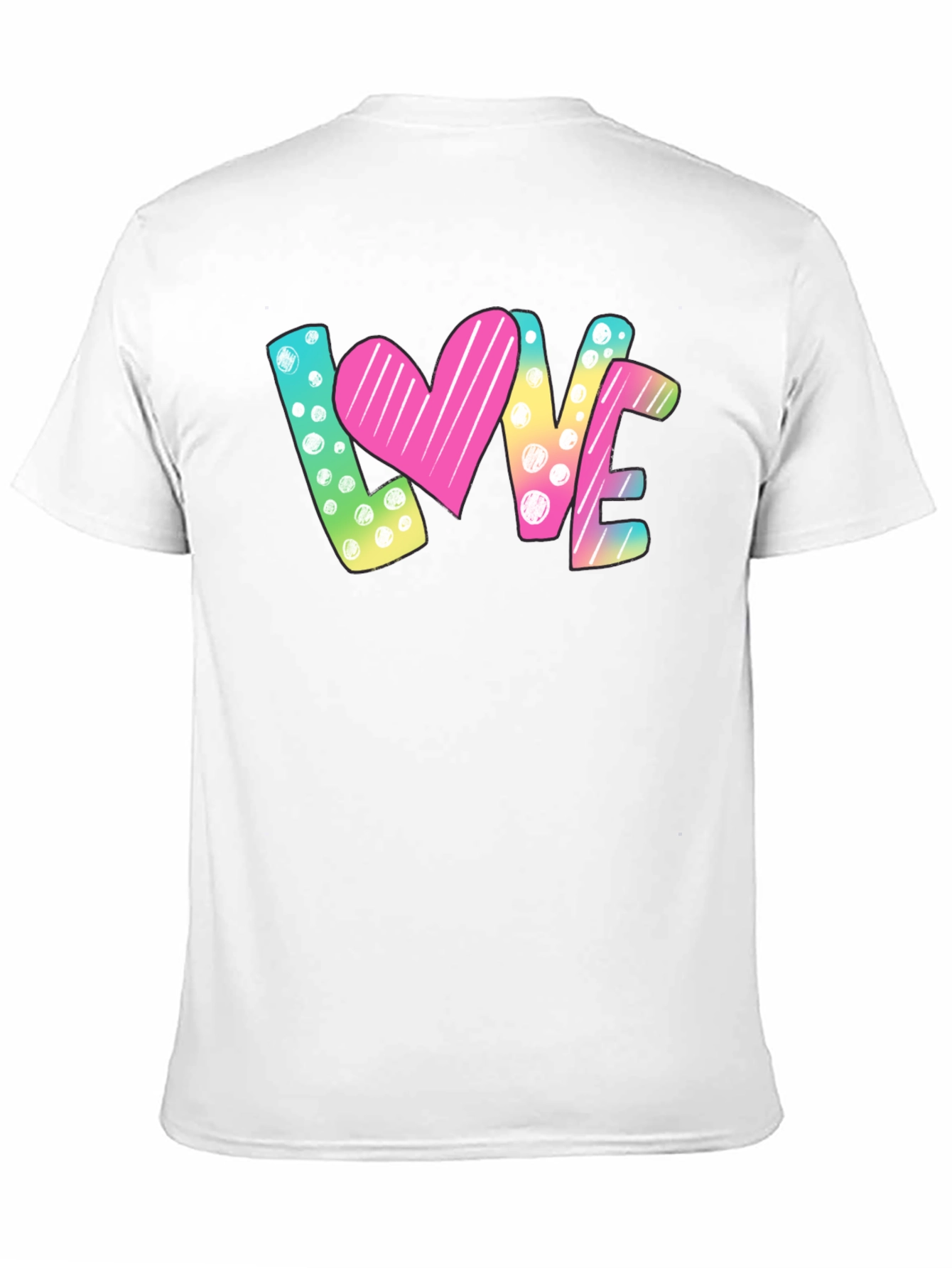 Love Graphic Print Black T-Shirt