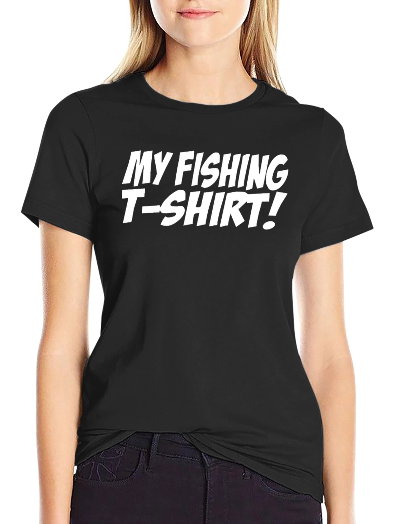 Funny Fishing T-Shirt - Black