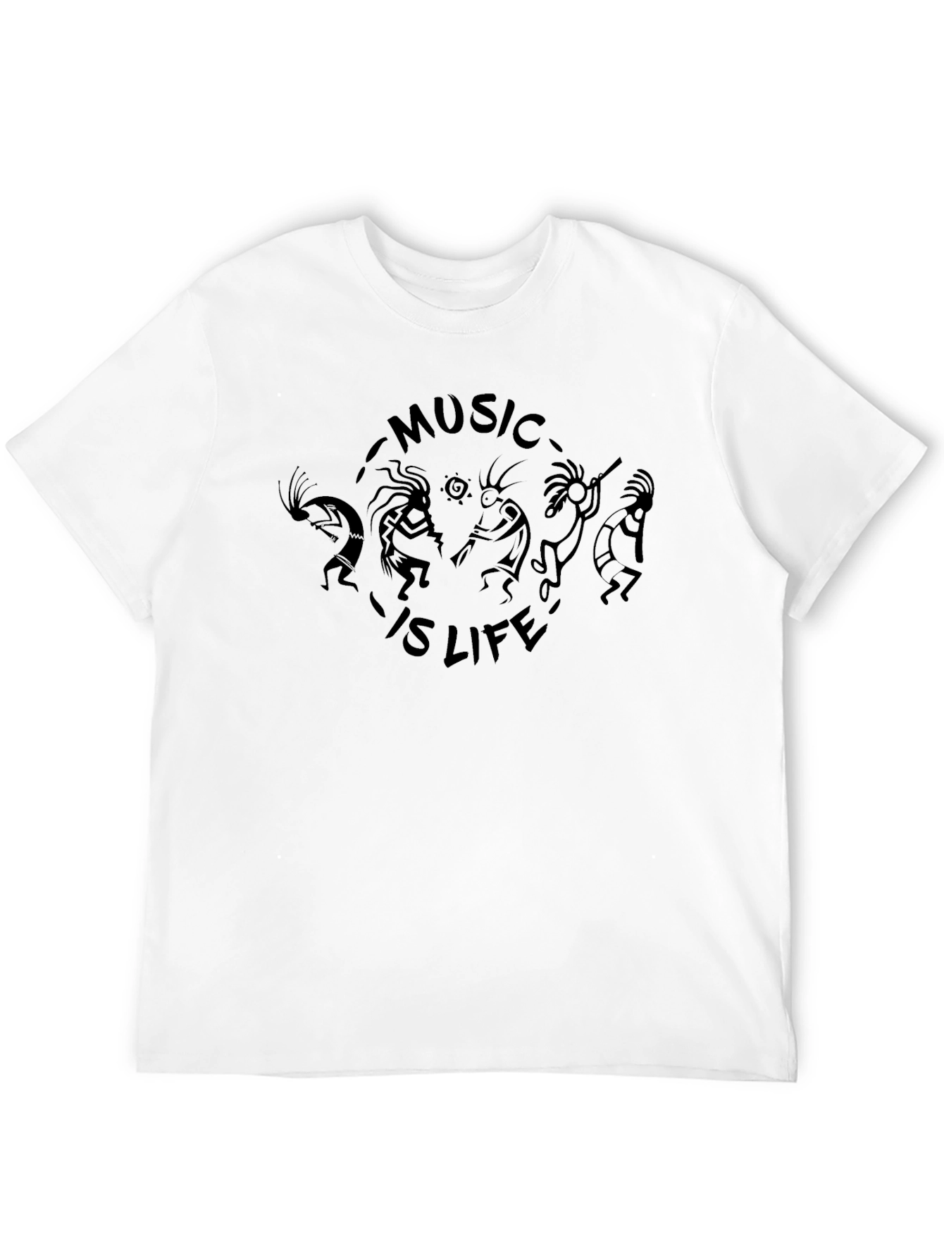 Kokopelli Music is Life Graphic T-Shirt