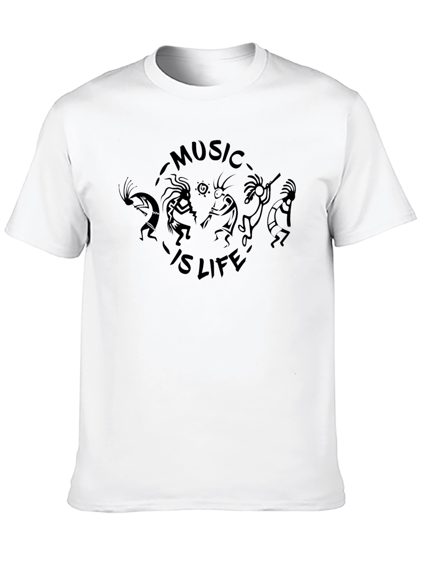 Kokopelli Music is Life Graphic T-Shirt