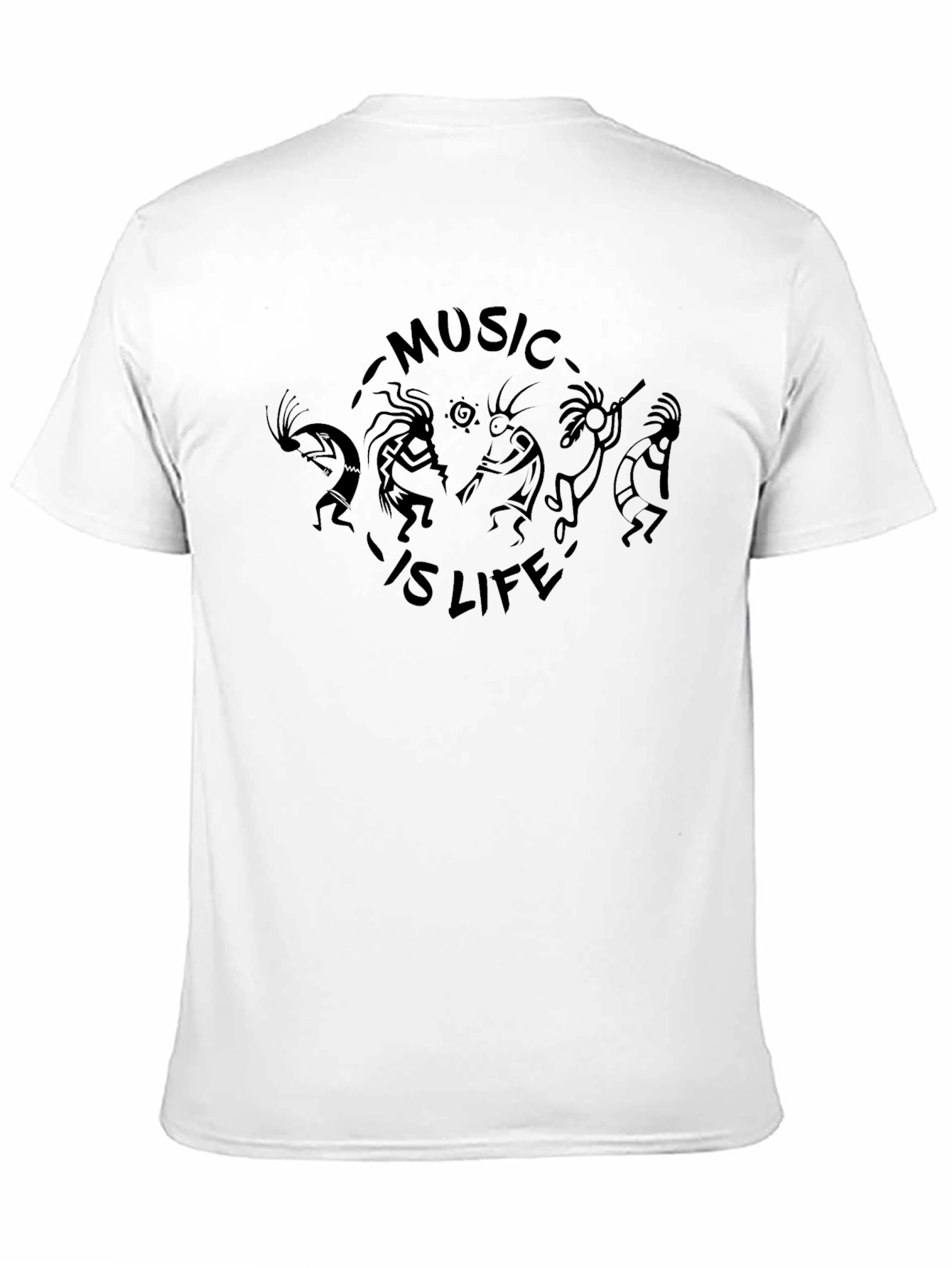 Kokopelli Music is Life Graphic T-Shirt