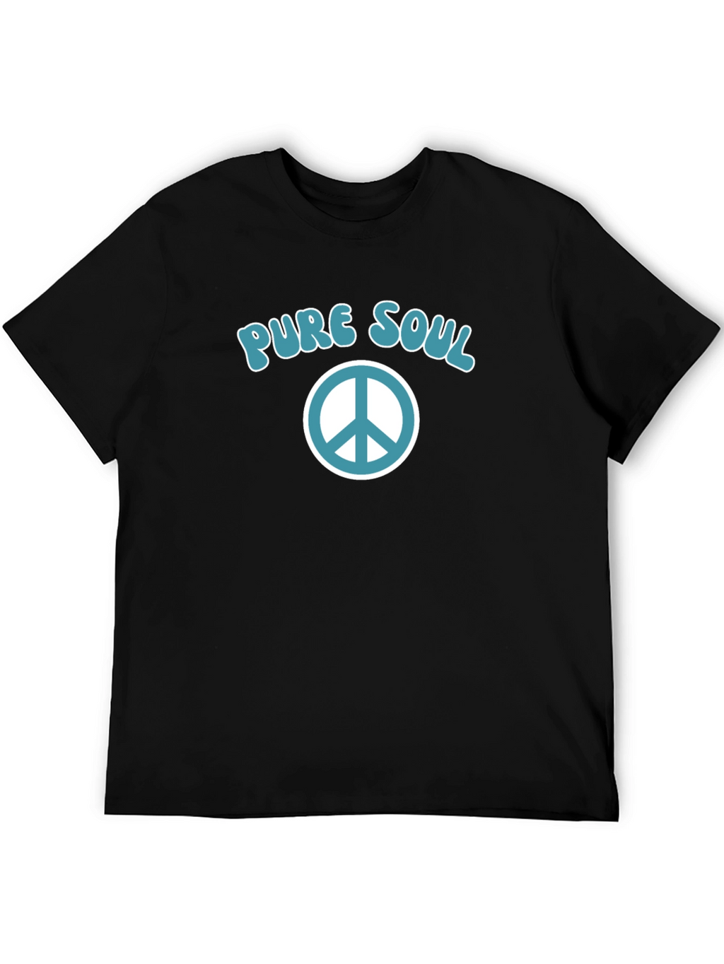 Pure Soul Peace Sign Graphic T-Shirt
