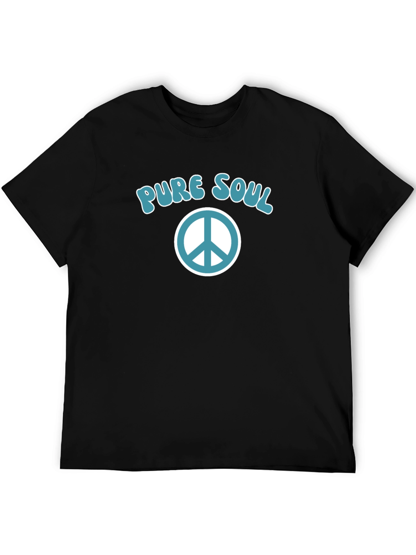 Pure Soul Peace Sign Graphic T-Shirt