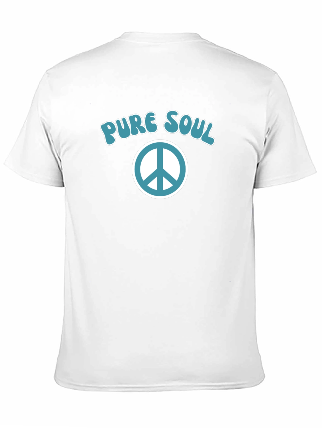 Pure Soul Peace Sign Graphic T-Shirt